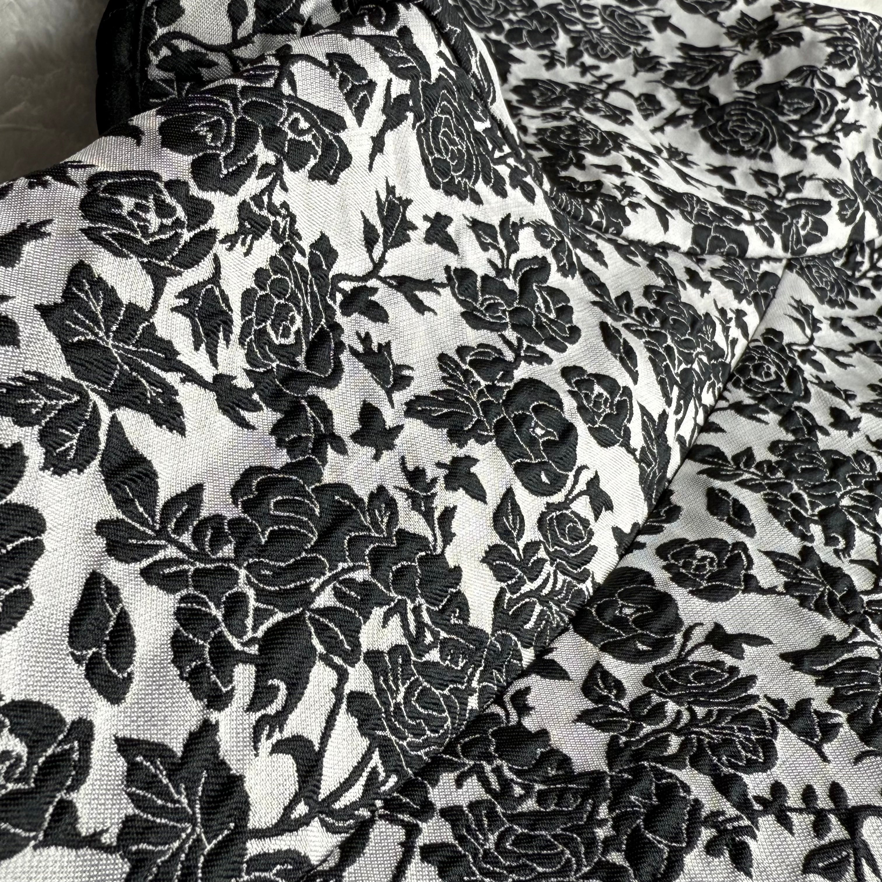Goelia Black and White Floral Dress (Like New)