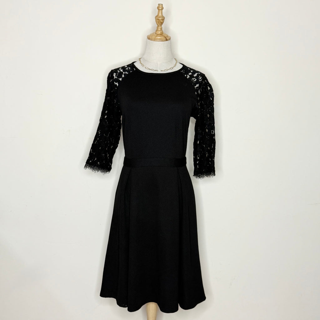 Dorothy Perkins Black Lace Fit-and-Flare Dress