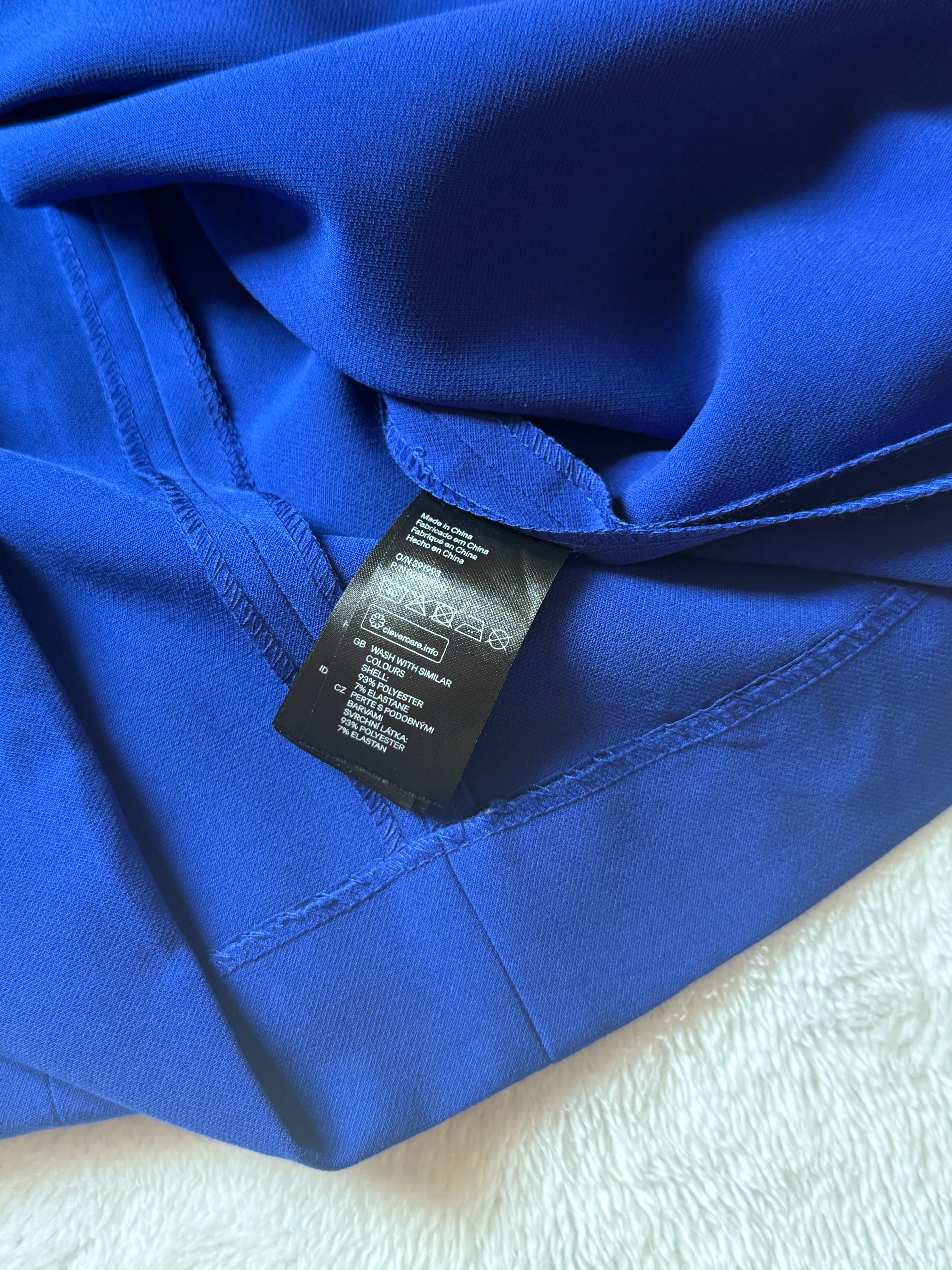 H&M NWT Royal Blue Fit & Flare Dress (US 8)