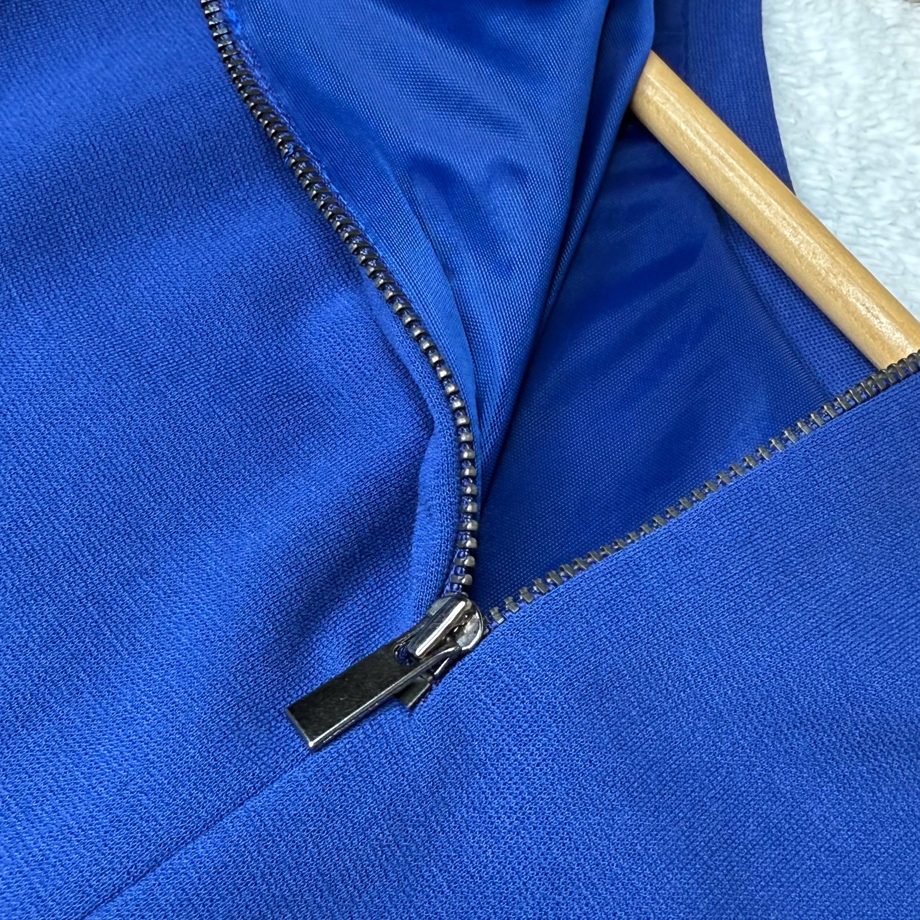 Mango Navy Blue Drop-Waist Mini Dress