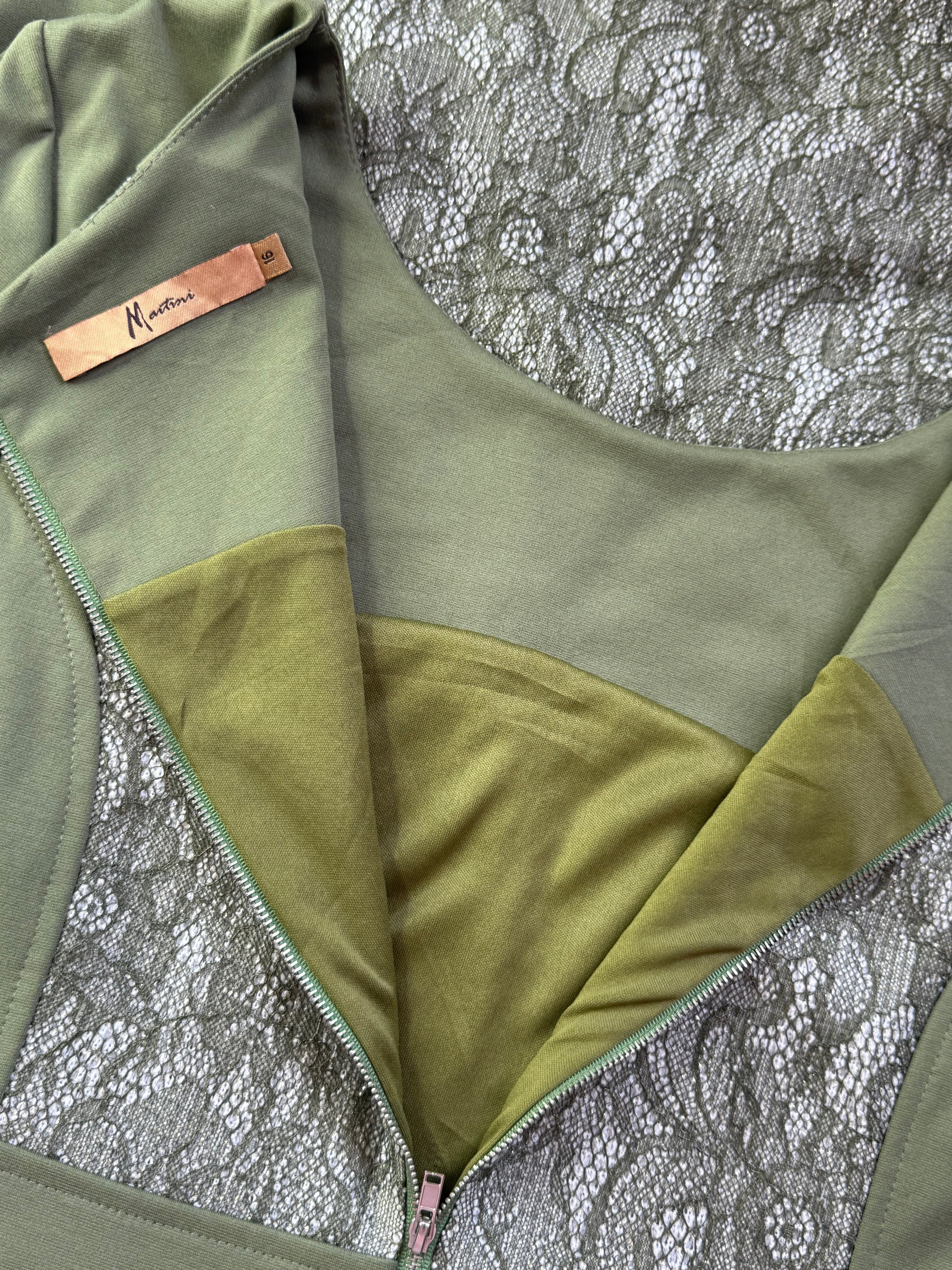 🌿 Chic Comfort: Martini Lace Panel Dress (UK 16)