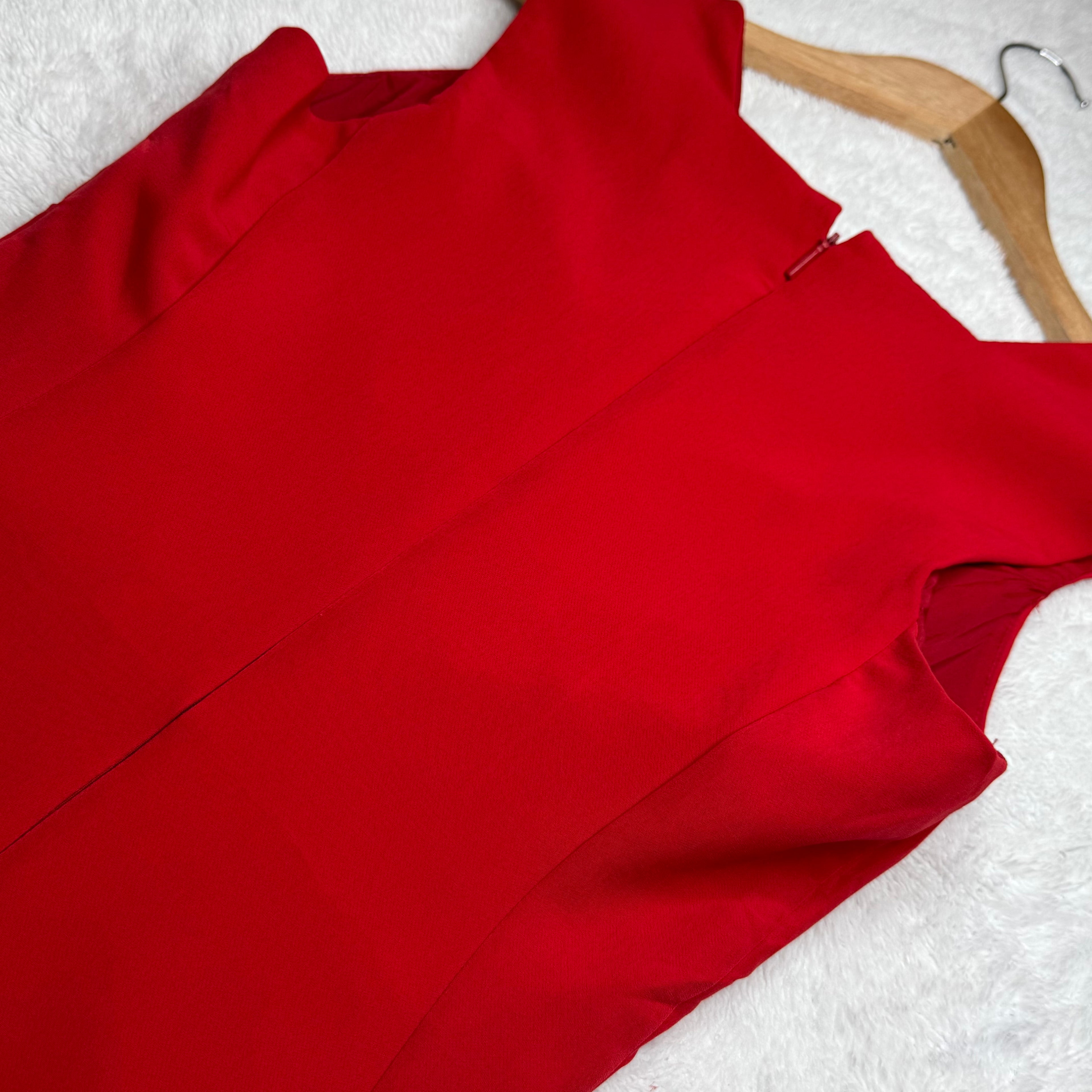 Mango Basics Red Mini Dress