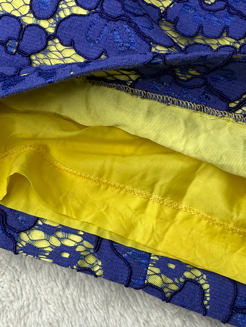 DOS ESPANA Royal Blue Floral Lace Dress | UK 20 / EUR 48