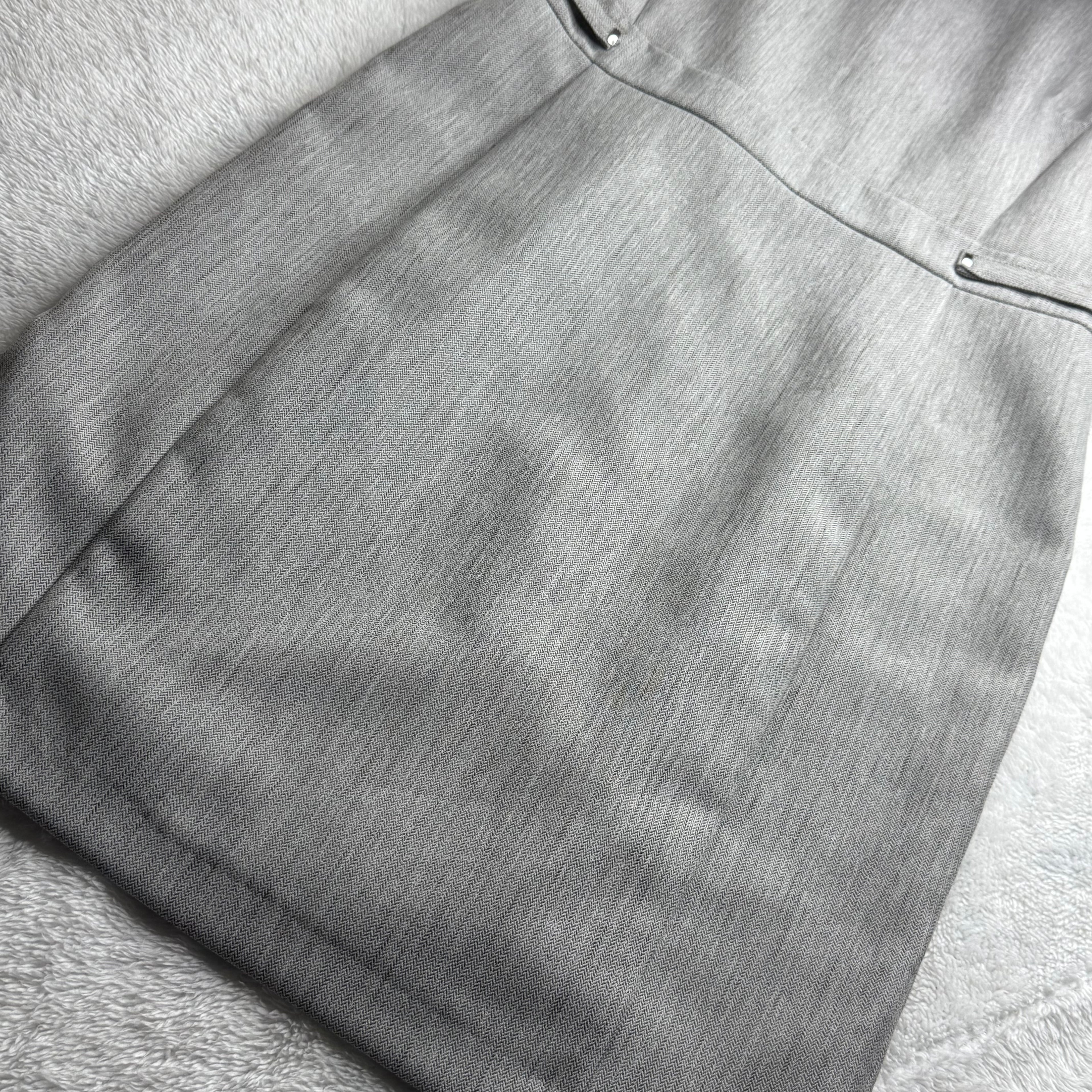 Primark Grey Textured Dress with Silver Belt Detail