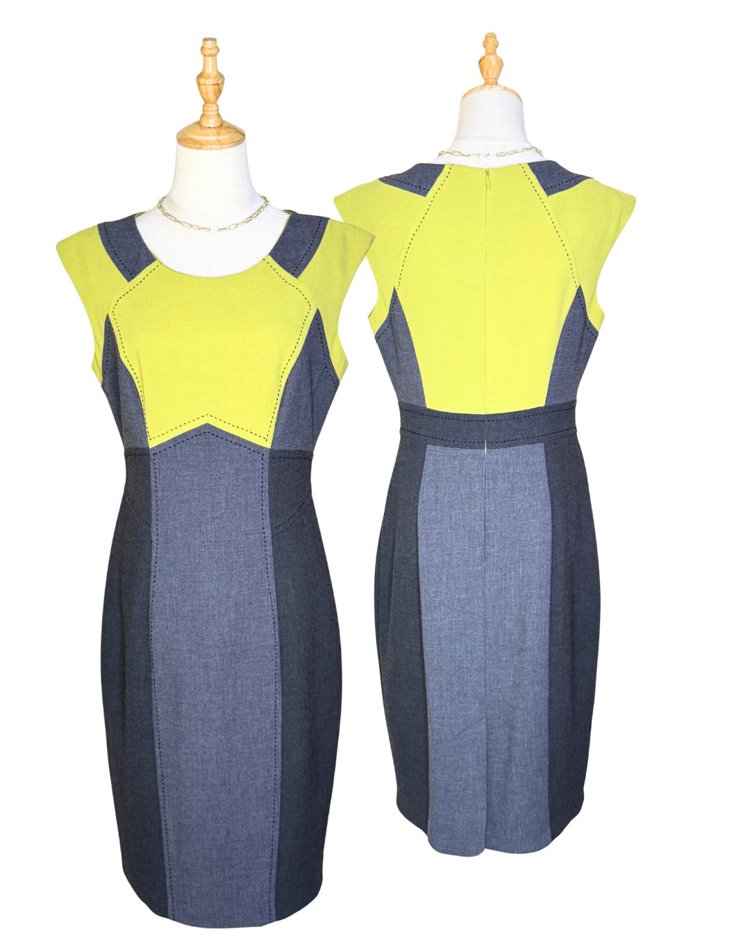 🍸 Timeless Quality: Marks & Spencer Color-Block Dress (UK 12)