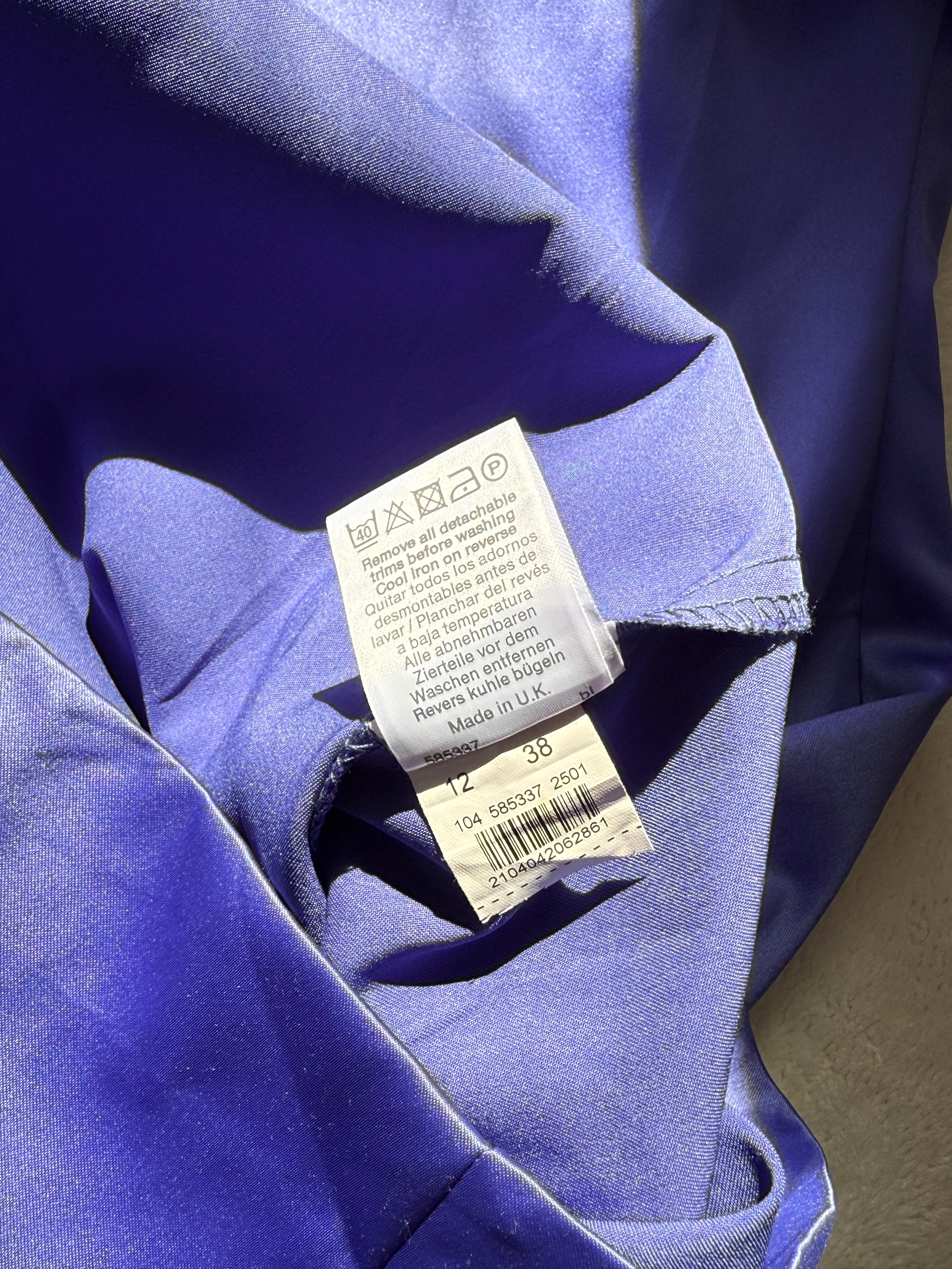 Stunning River Island One-Shoulder Royal Blue Mini Dress UK 14