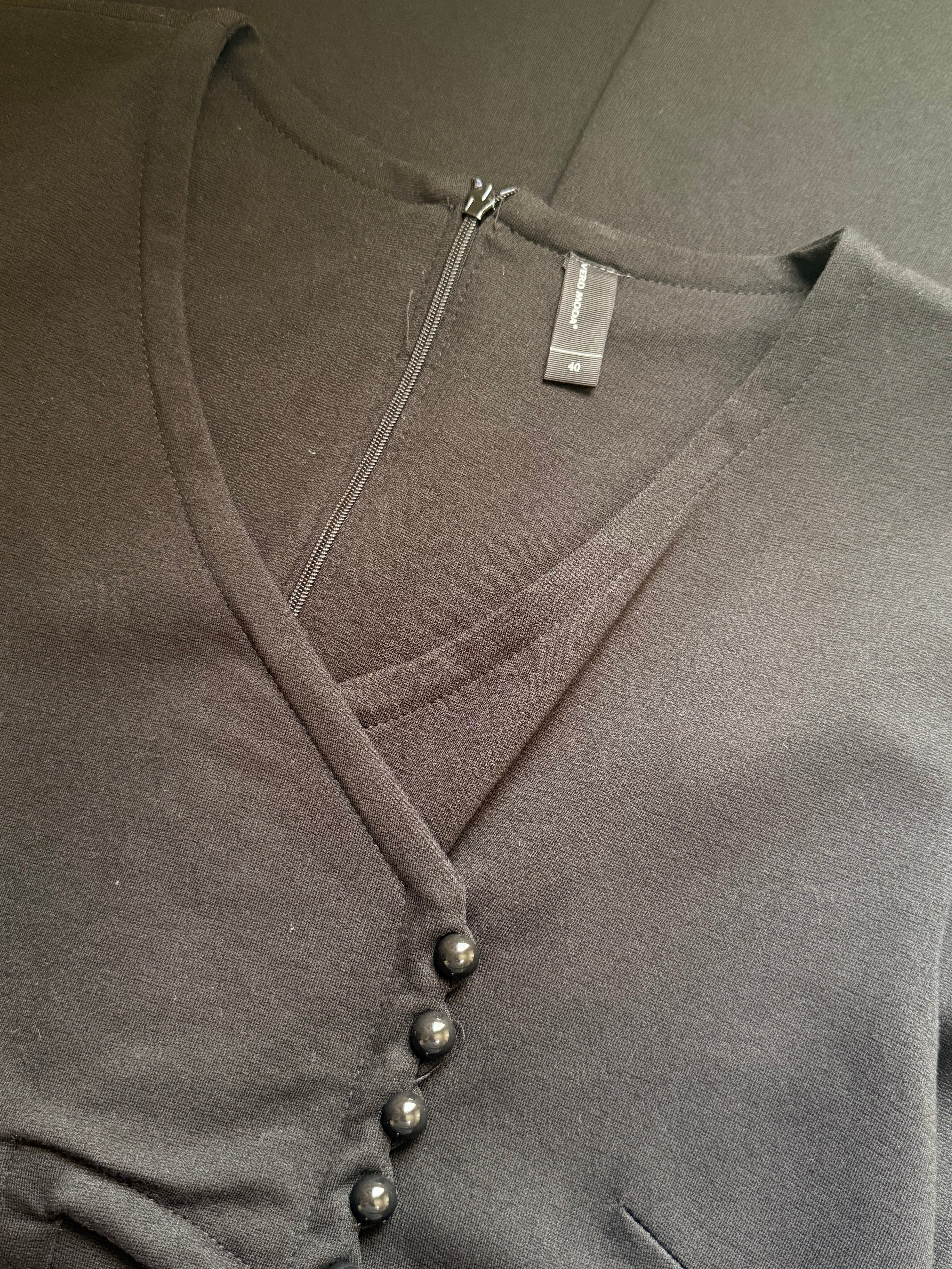 Vero Moda Asymmetric Button Detail Sleeveless Dress (Size L)