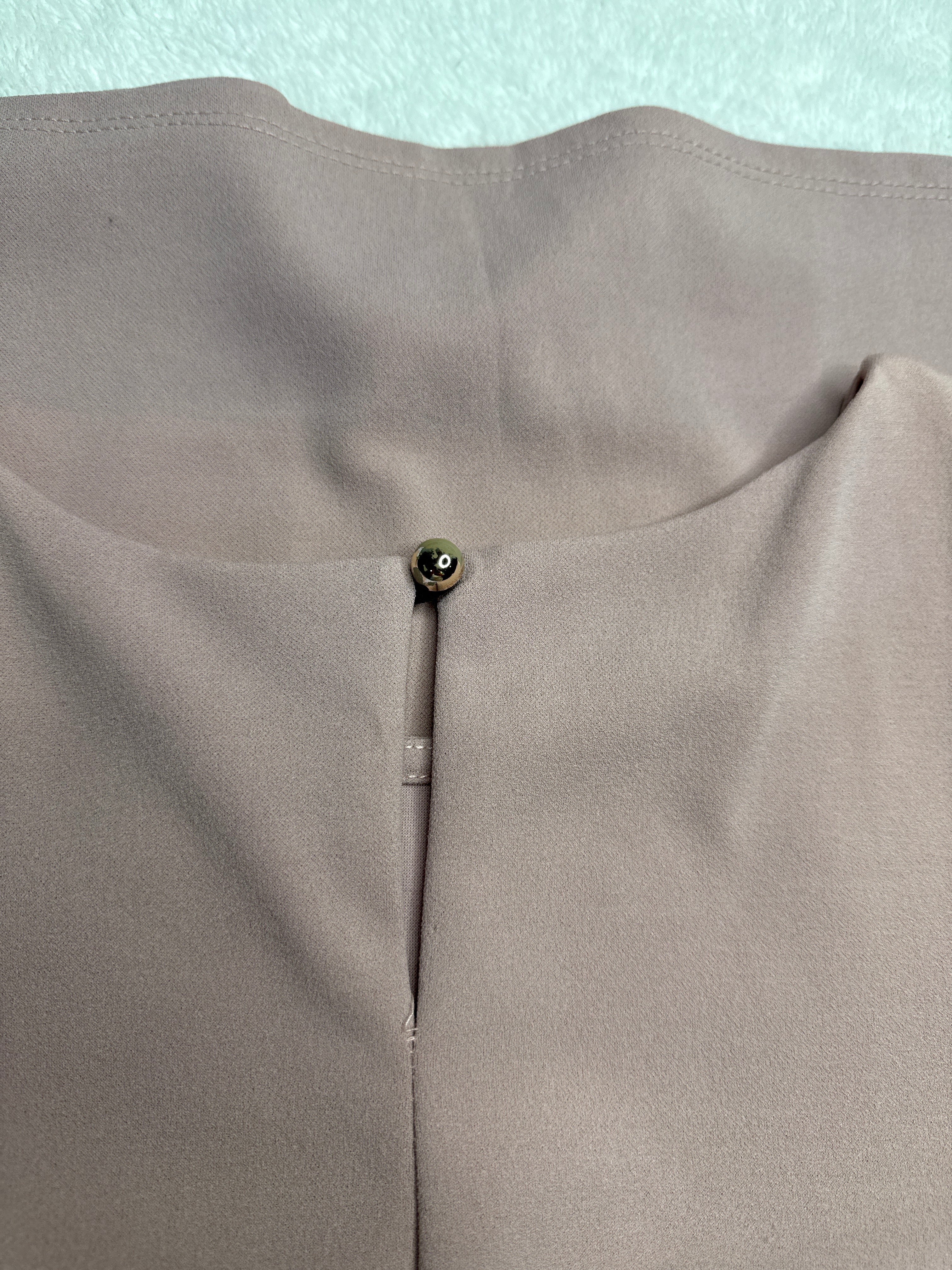 Blush Pink Short Sleeve Shift Dress (Large)