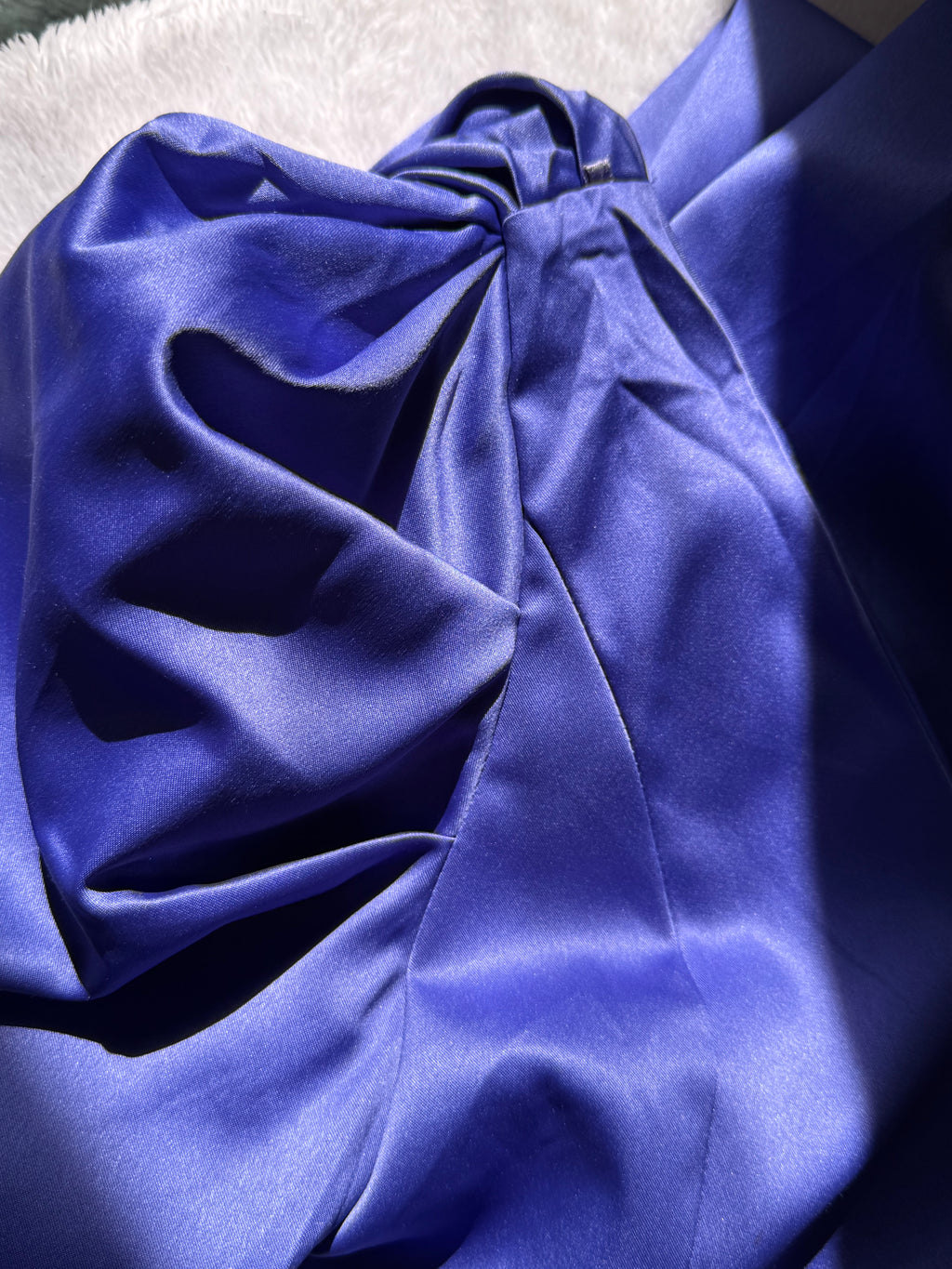 Stunning River Island One-Shoulder Royal Blue Mini Dress UK 14