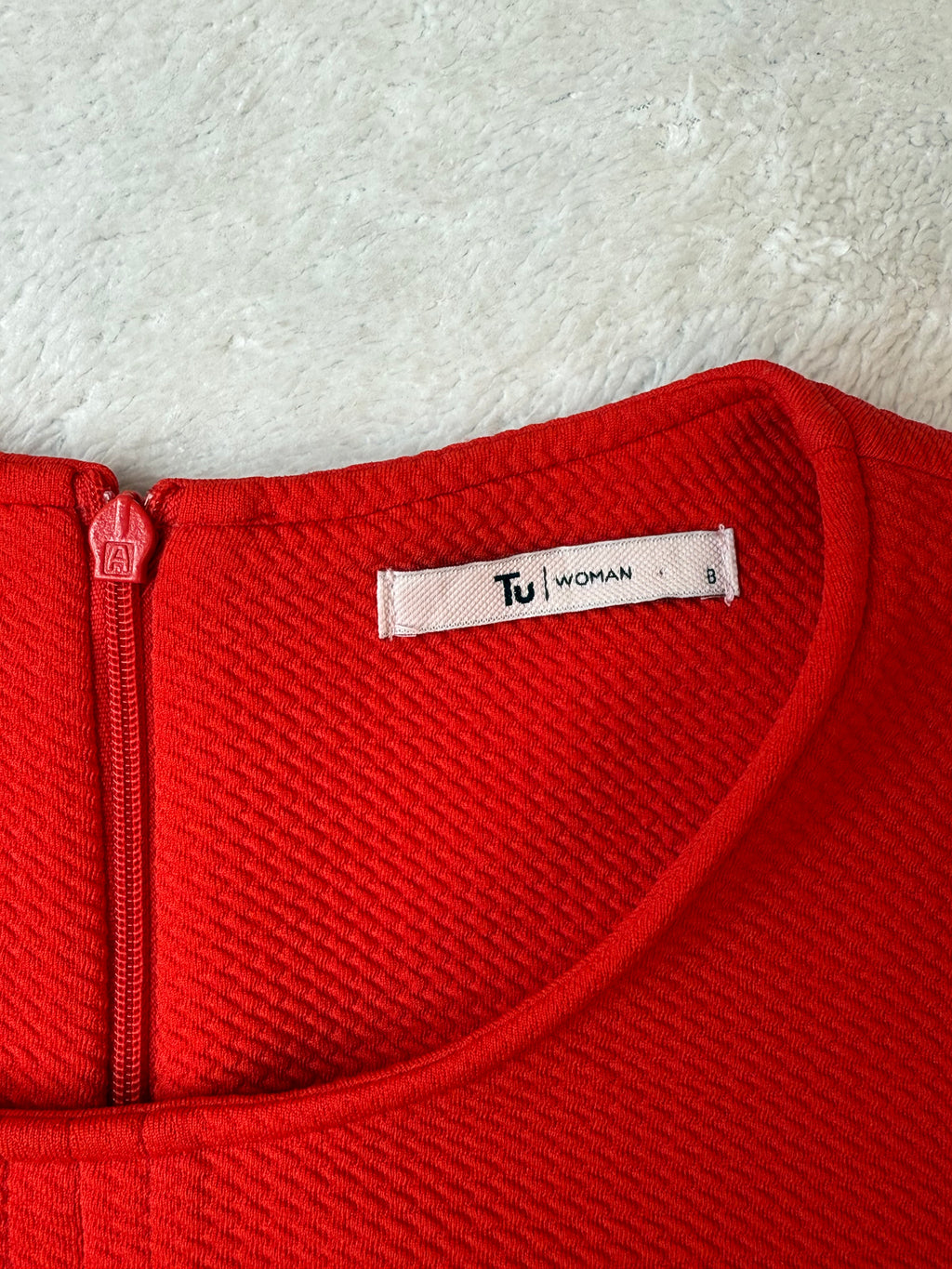 Striking Red TU Woman A-Line Dress | Size 12