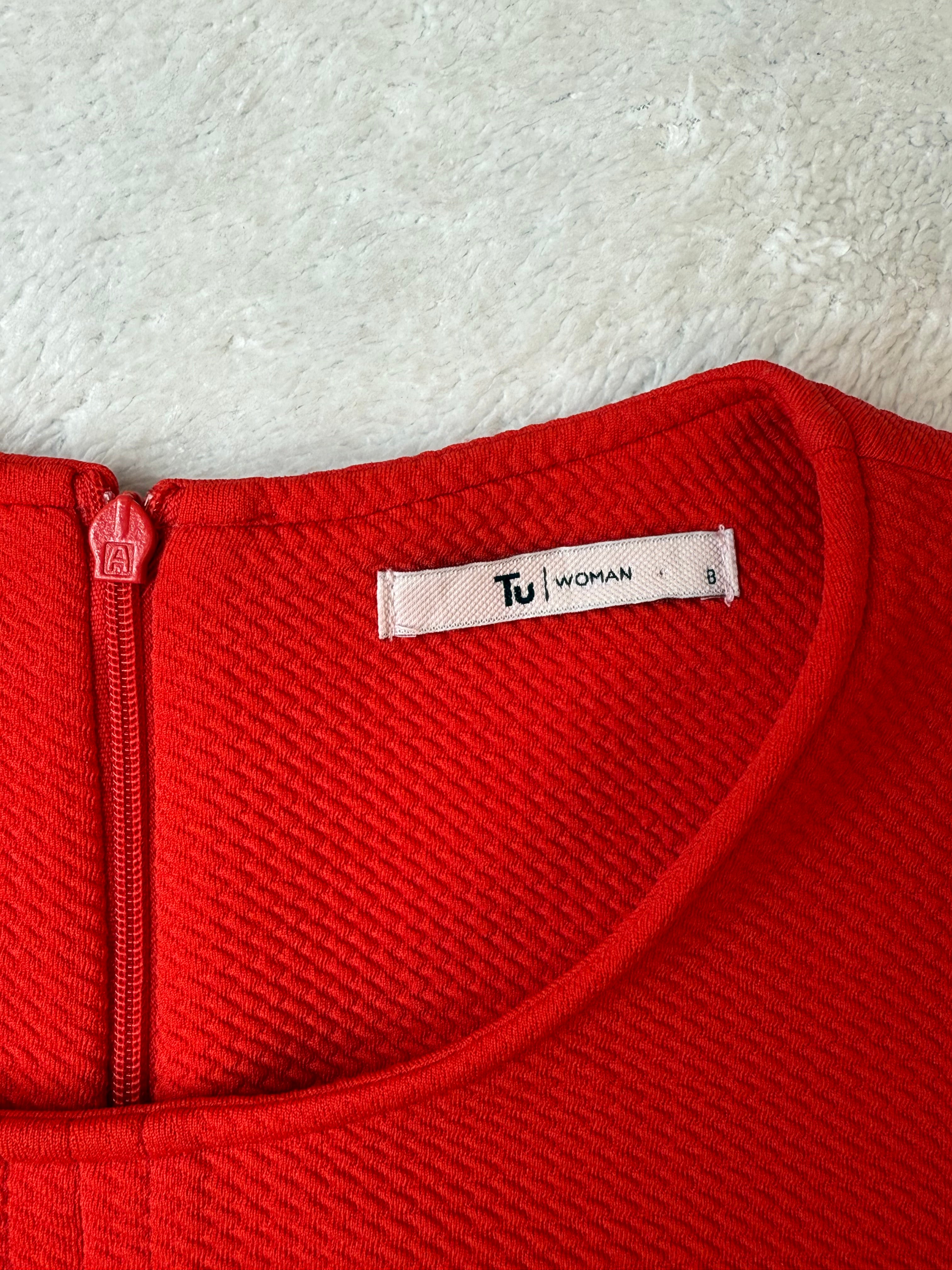 Striking Red TU Woman A-Line Dress | Size 12