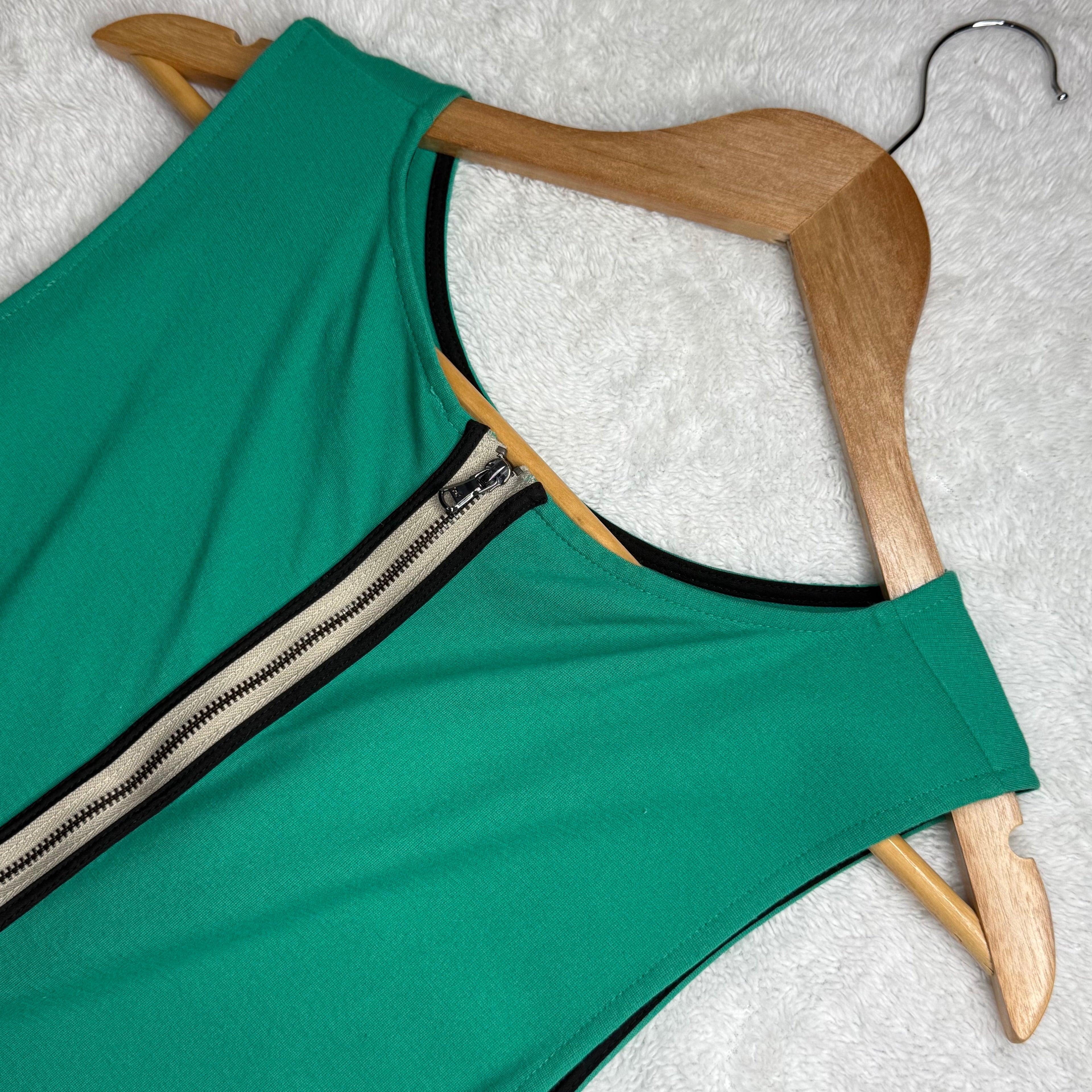 Kenneth Cole Emerald Green Ruched Dress