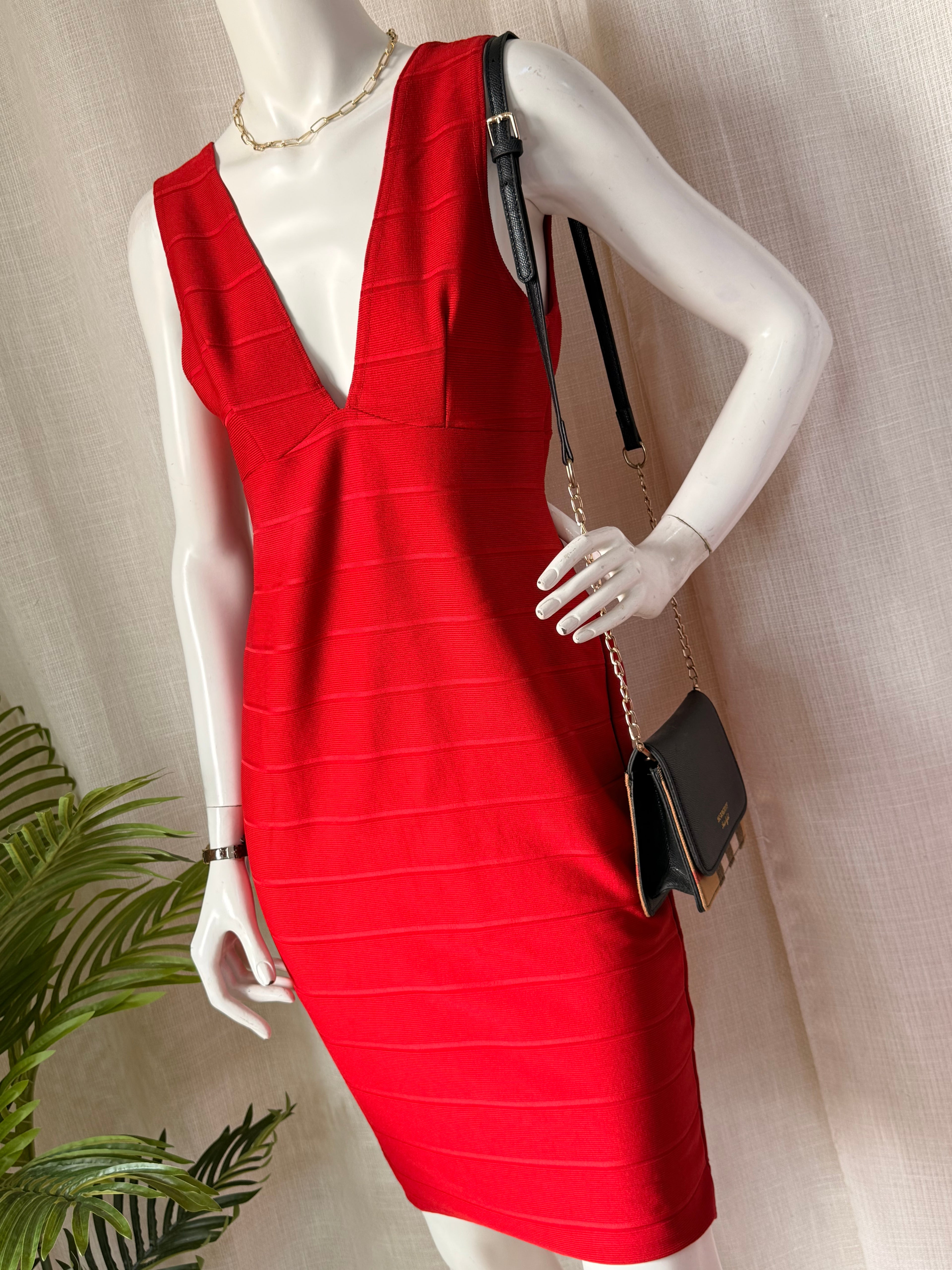 Boohoo Red Bandage Dress (New With Tag) UK 14