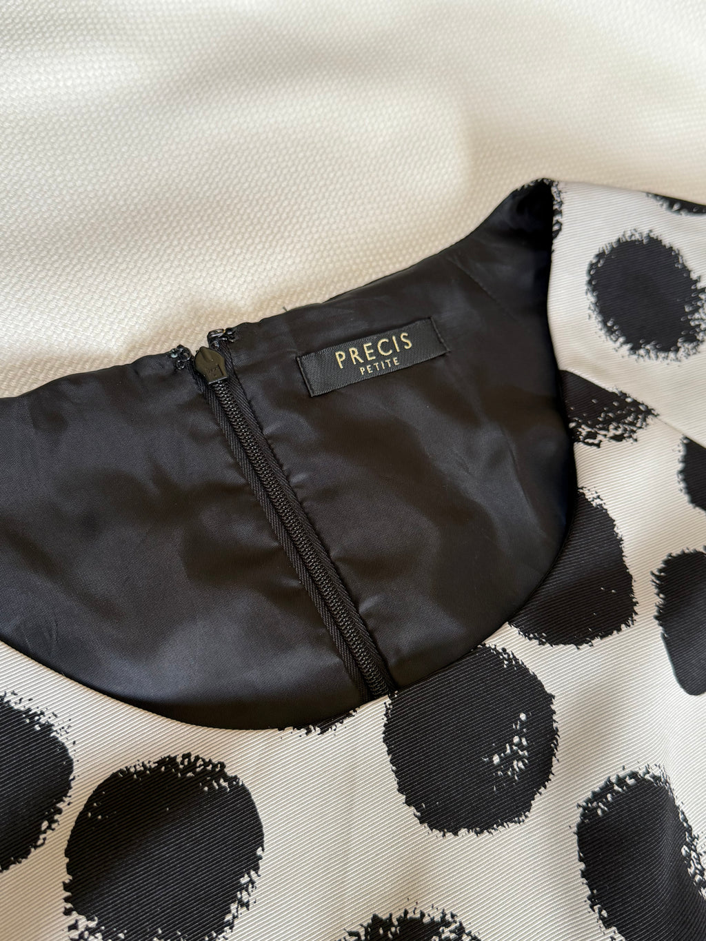 Black & White Polka Dot Dress (XL)