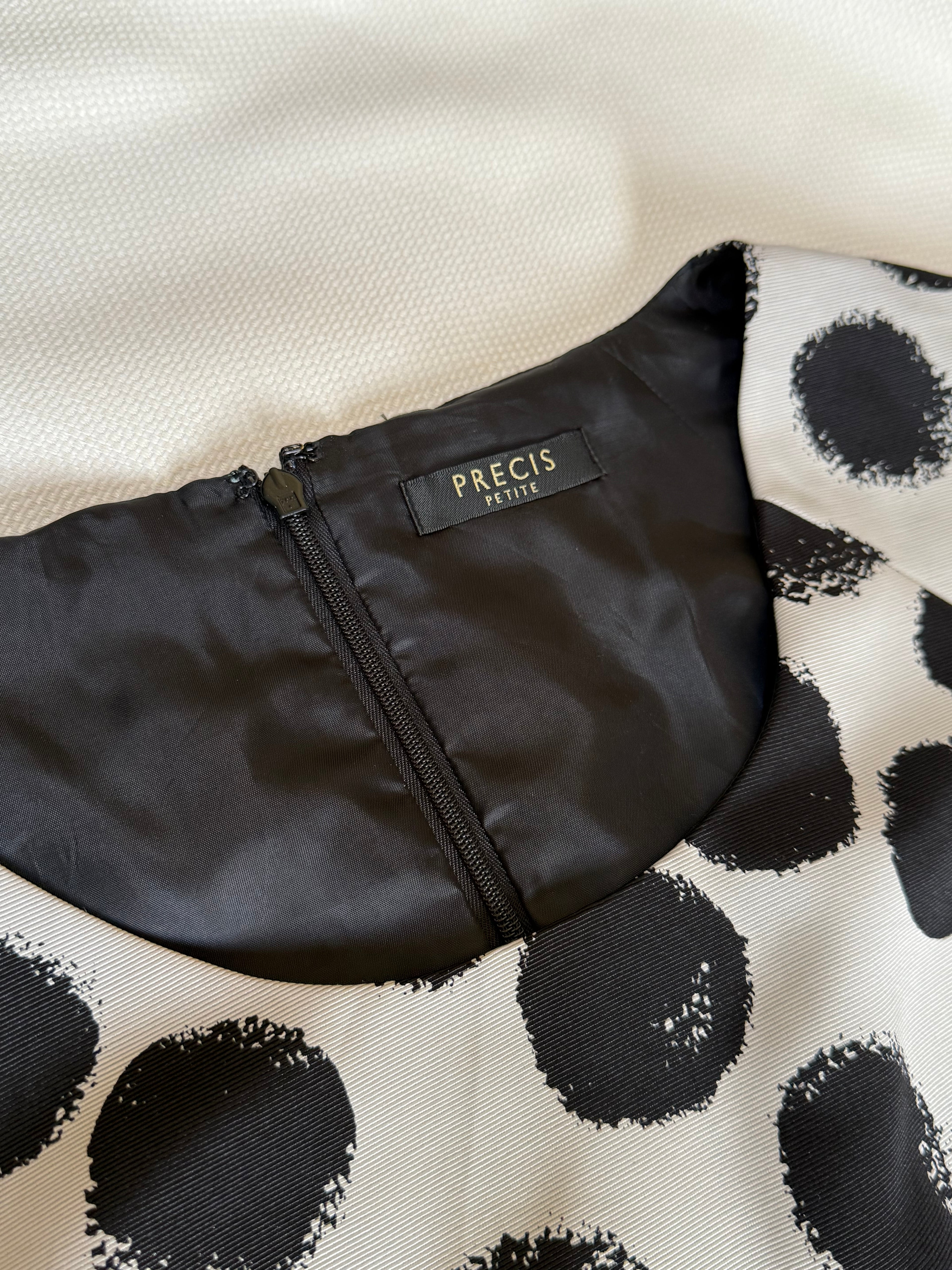 Black & White Polka Dot Dress (XL)