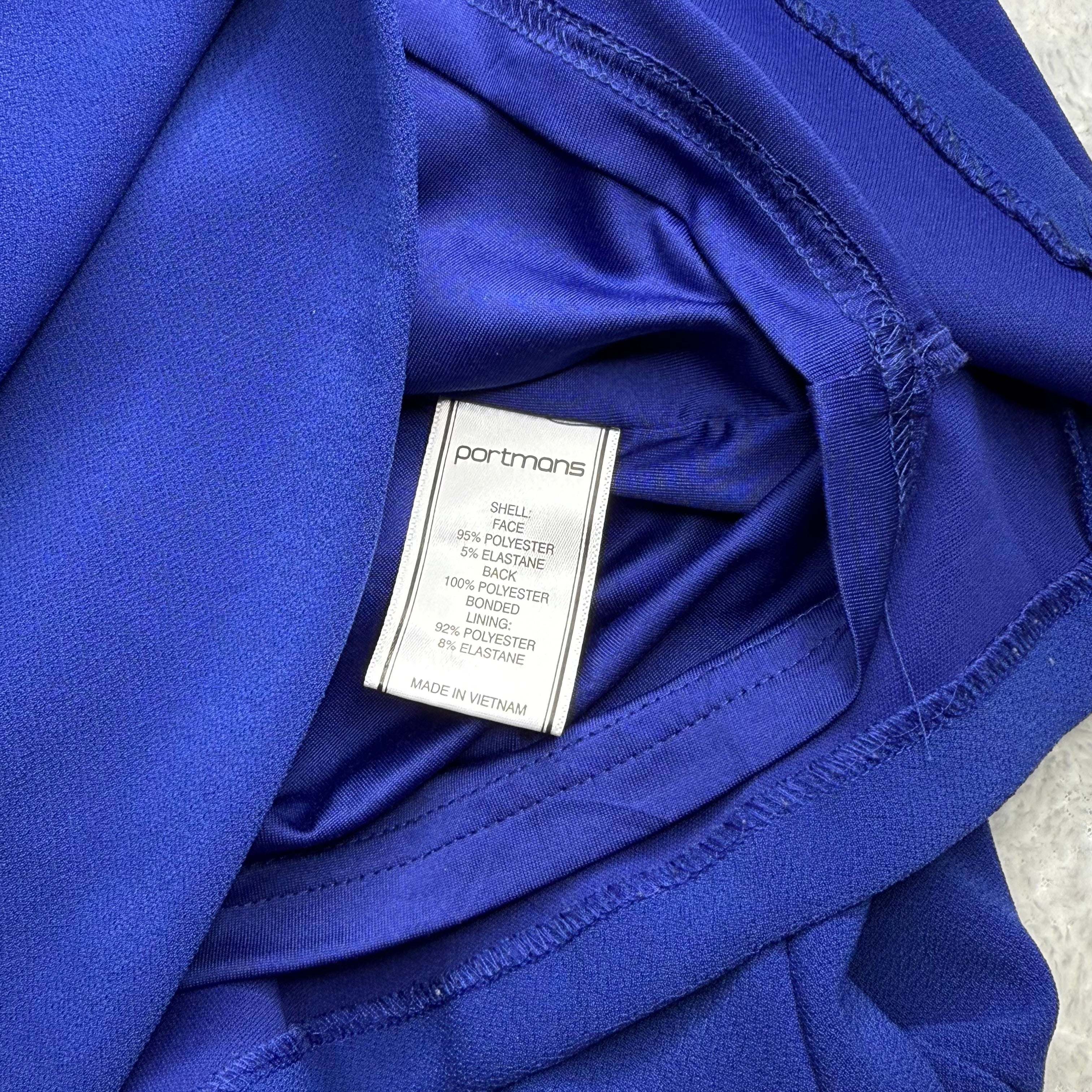Portmans Royal Blue Textured Dress