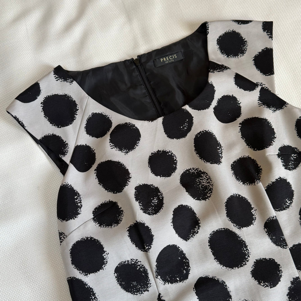 Black & White Polka Dot Dress (XL)