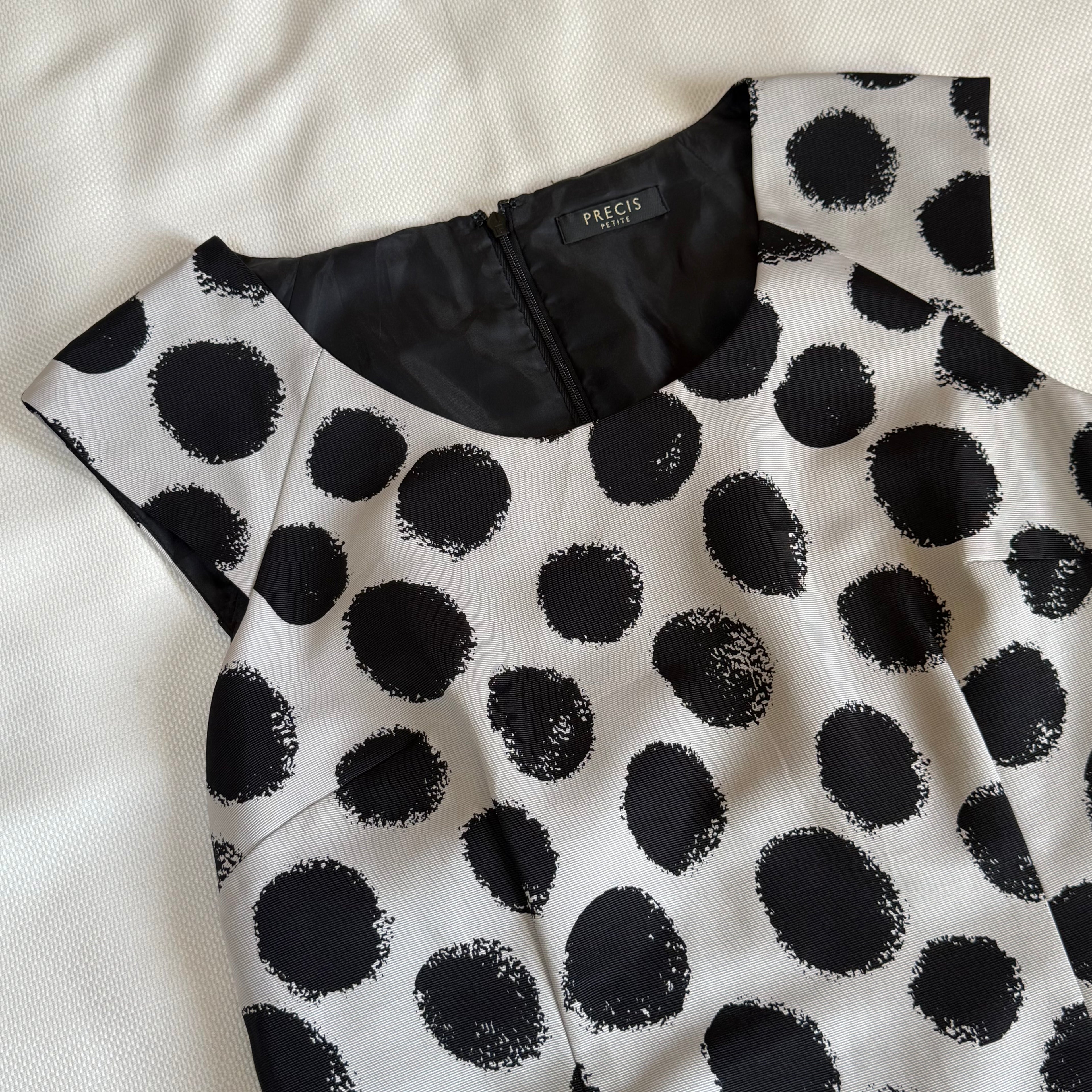 Black & White Polka Dot Dress (XL)