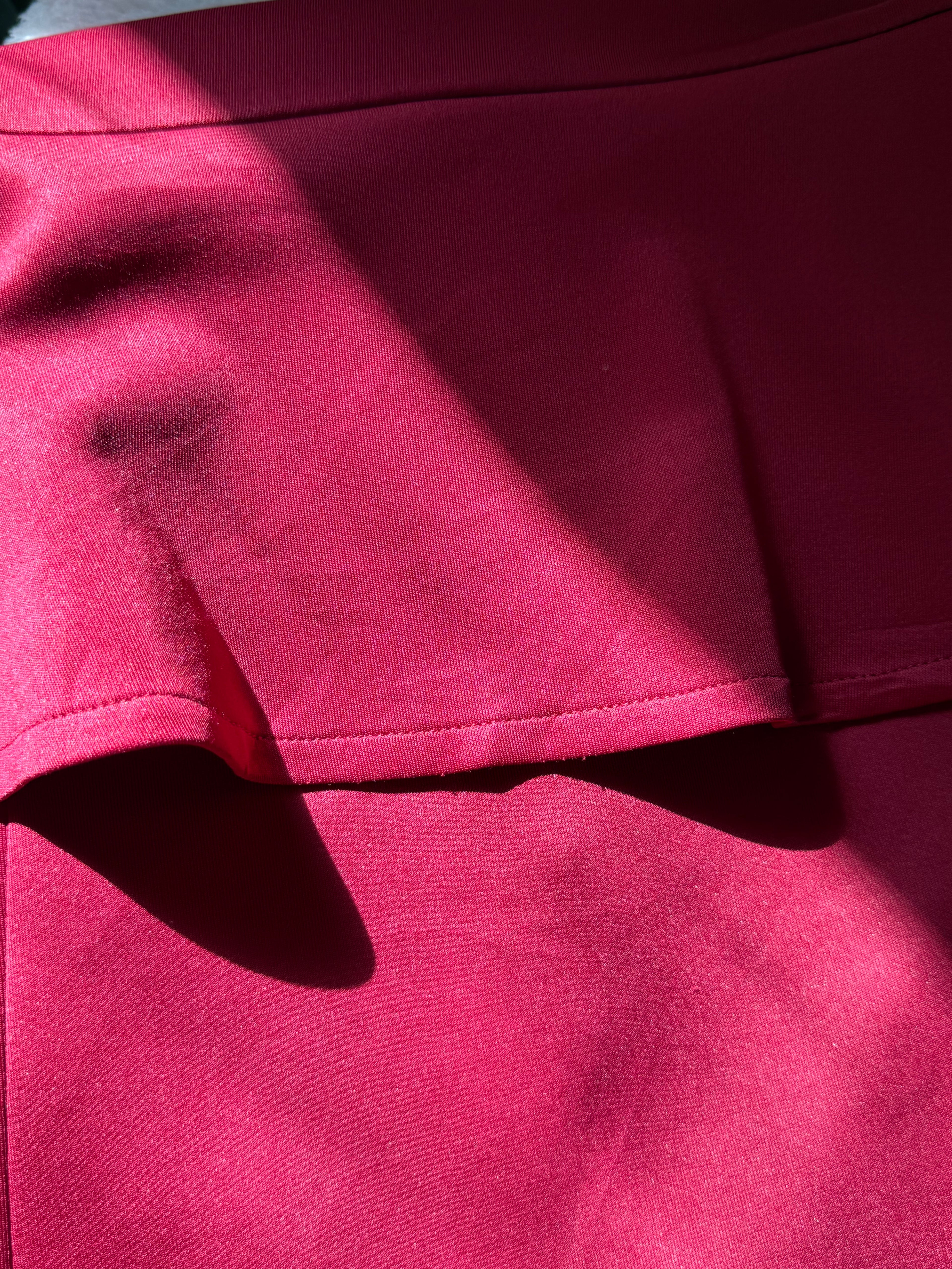 Glam Preloved QUIZ Wine Red Studded Peplum Occasion Dress - EU 42 | Dubai Party Wear