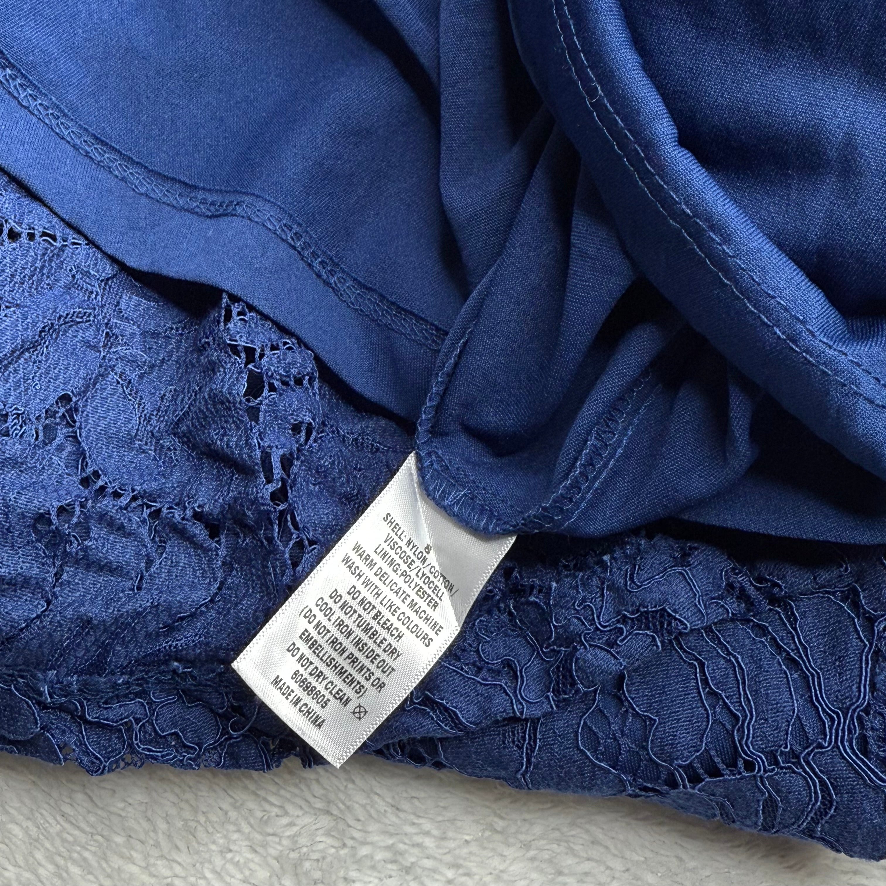 Target Collection Navy Blue Lace A-line Dress