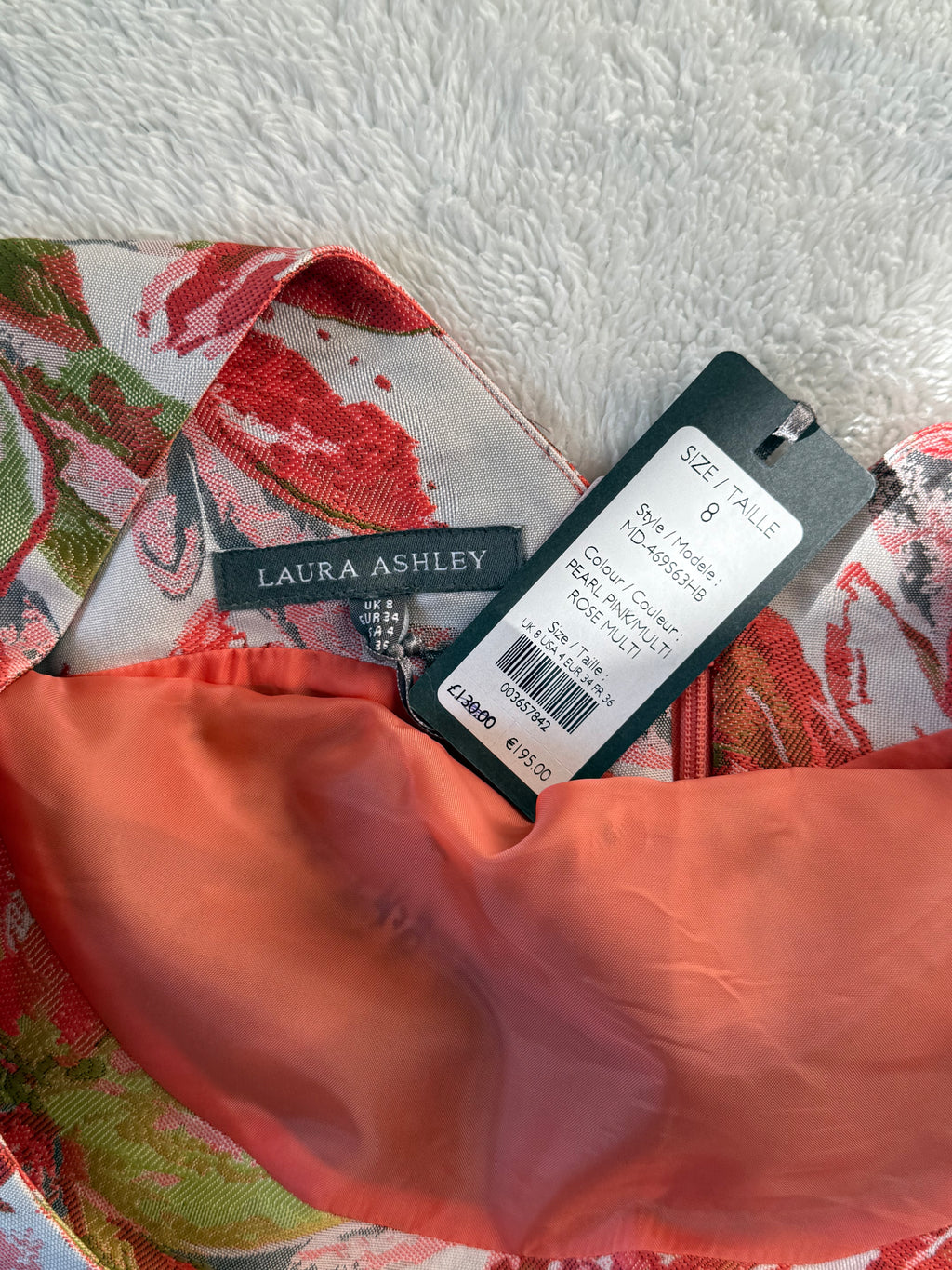 Laura Ashley Sleeveless Floral Sheath Dress | UK 8 | WITH TAG