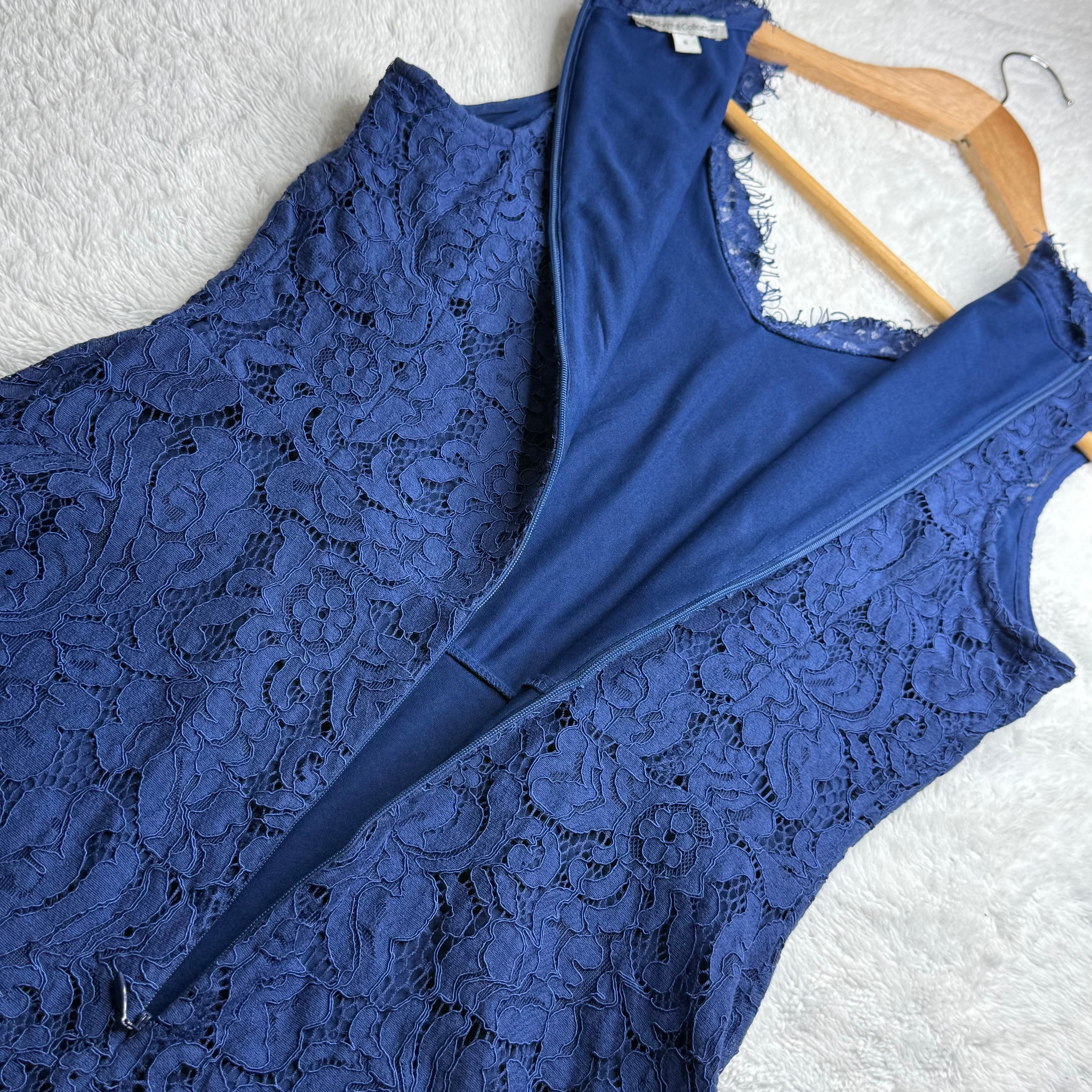 Target Collection Navy Blue Lace A-line Dress