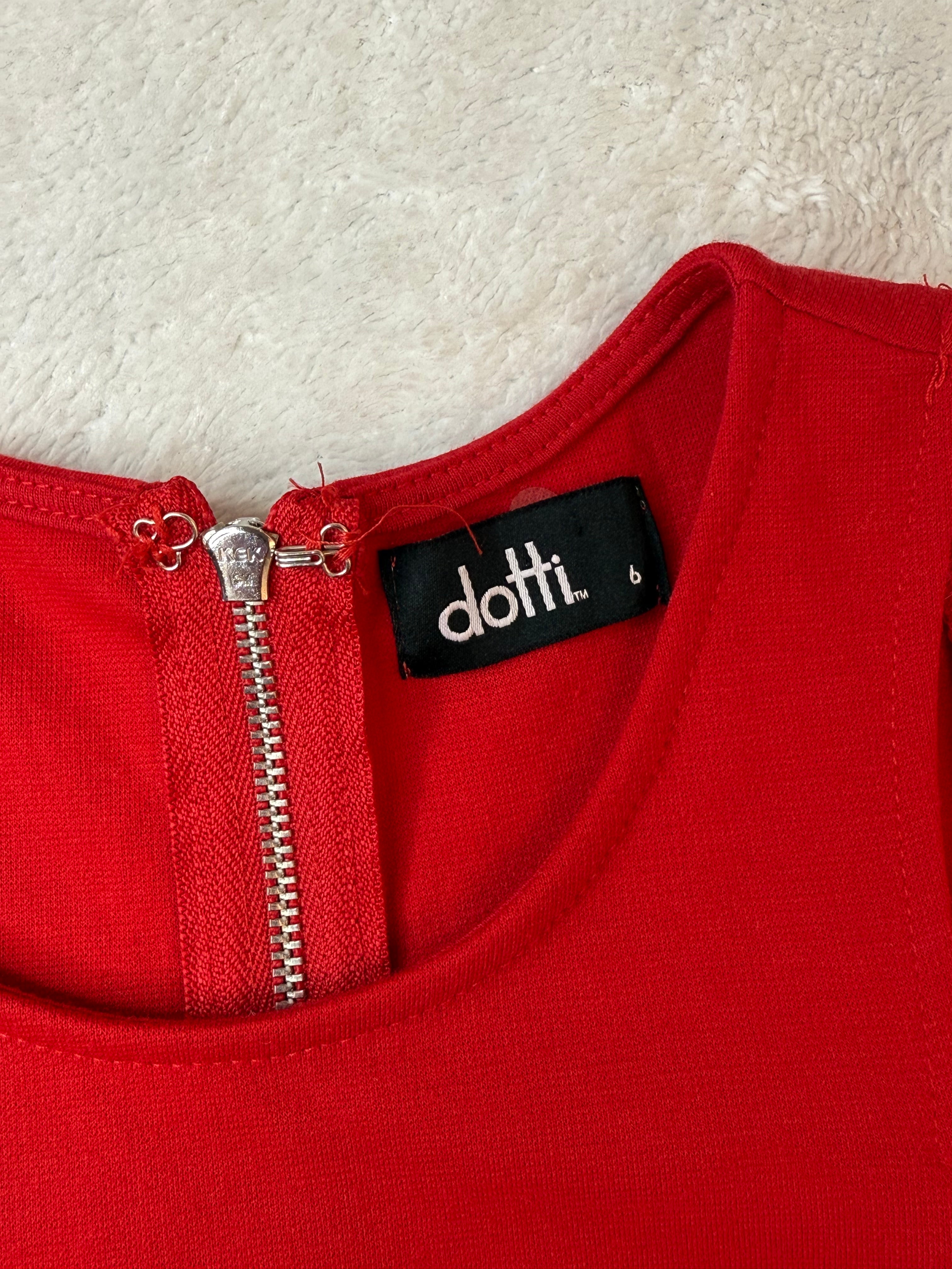 Dotti Red Skater Mini Dress  | UK 6