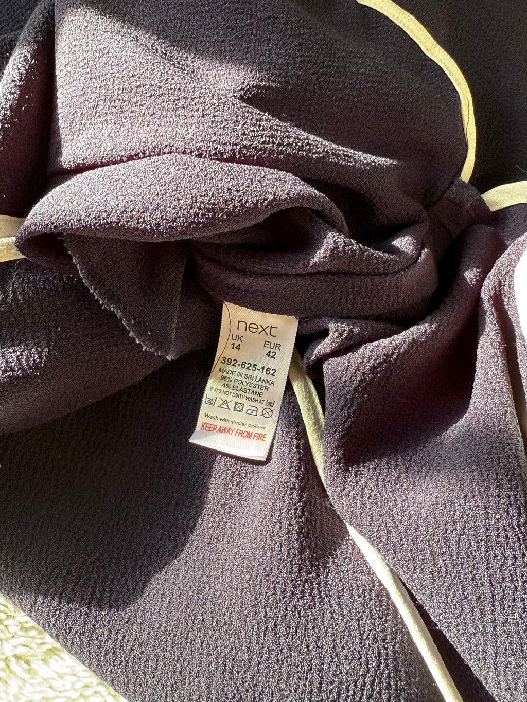 NEXT Navy Tunic Dress with Back Zip Detail | UK 14 (Preloved)