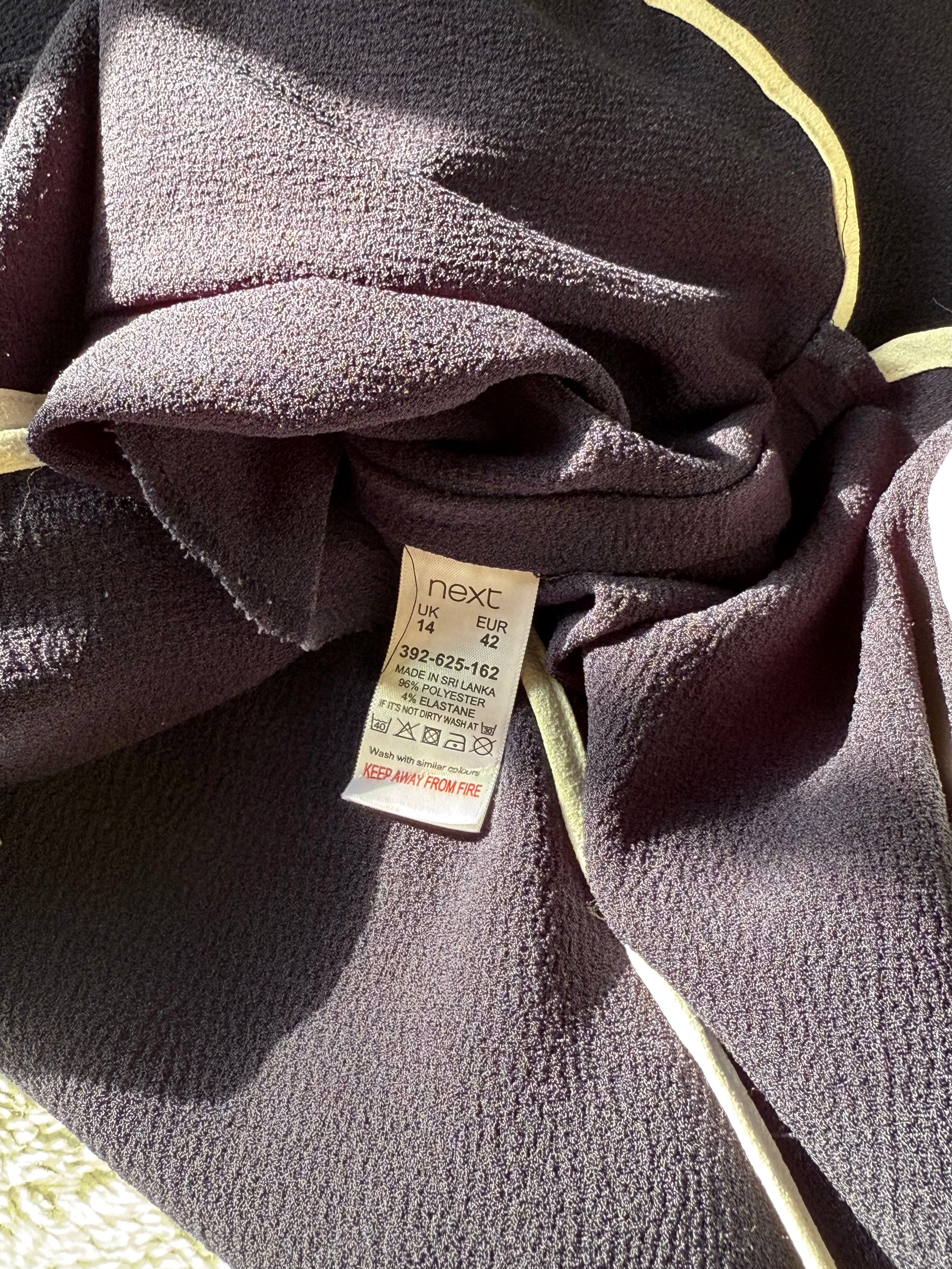 NEXT Navy Tunic Dress with Back Zip Detail | UK 14 (Preloved)