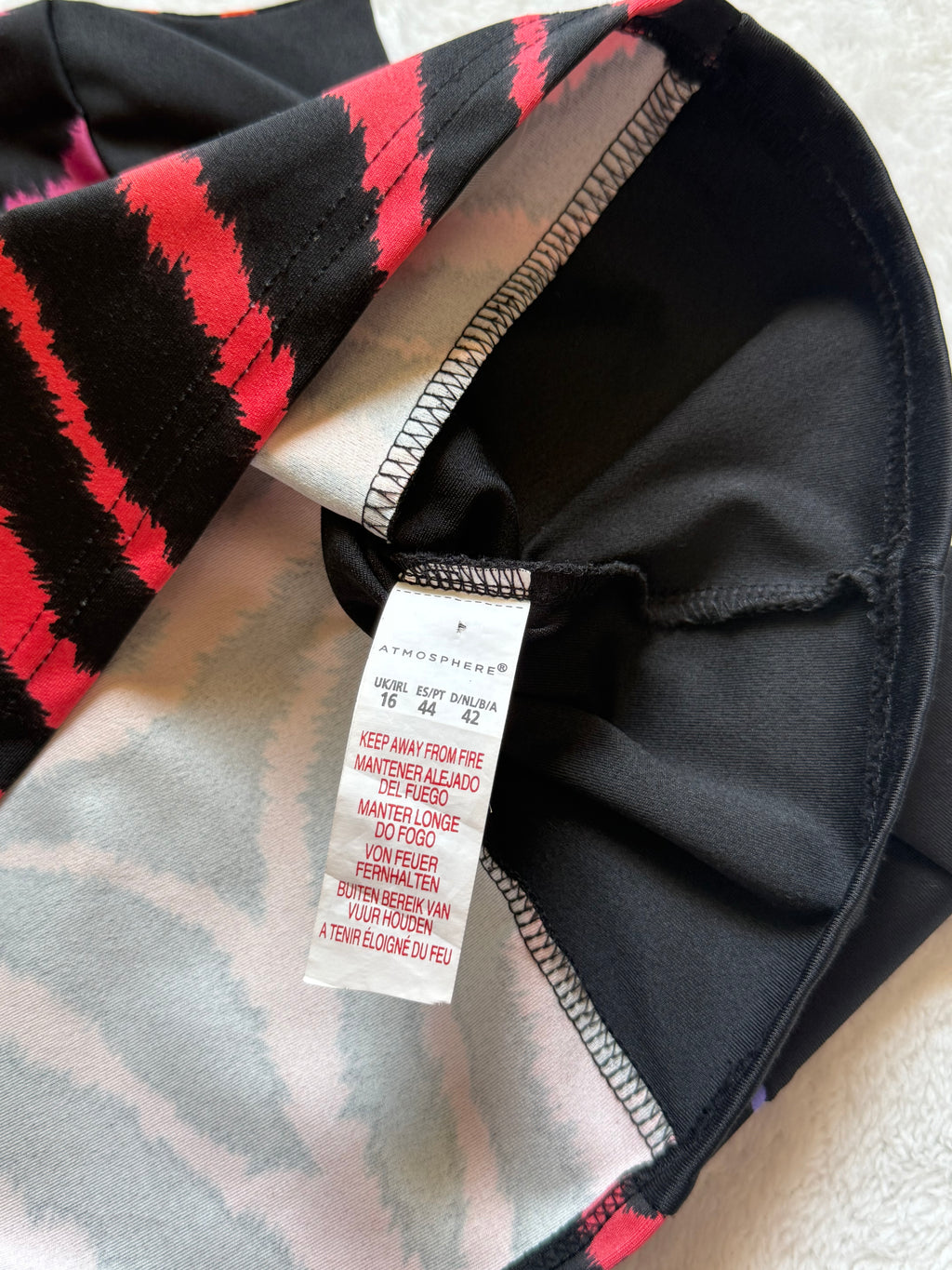 🌈 Bold & Bright: Athmosphere Zebra Print Dress (UK 16)