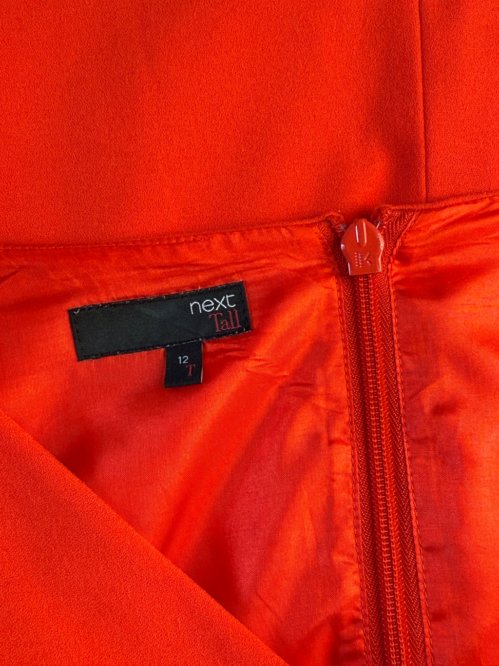 Next Tall Red Cowl Neck Tailored Dress | UK 12