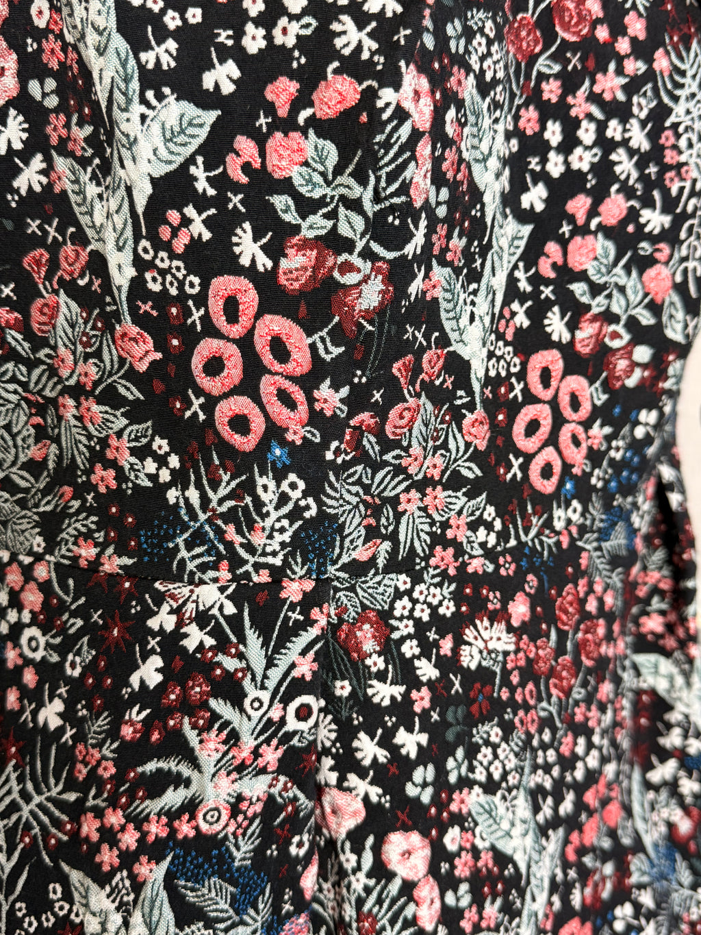 H&M Floral Brocade Tapestry Sleeveless Mini Dress - Size US 14 - Large