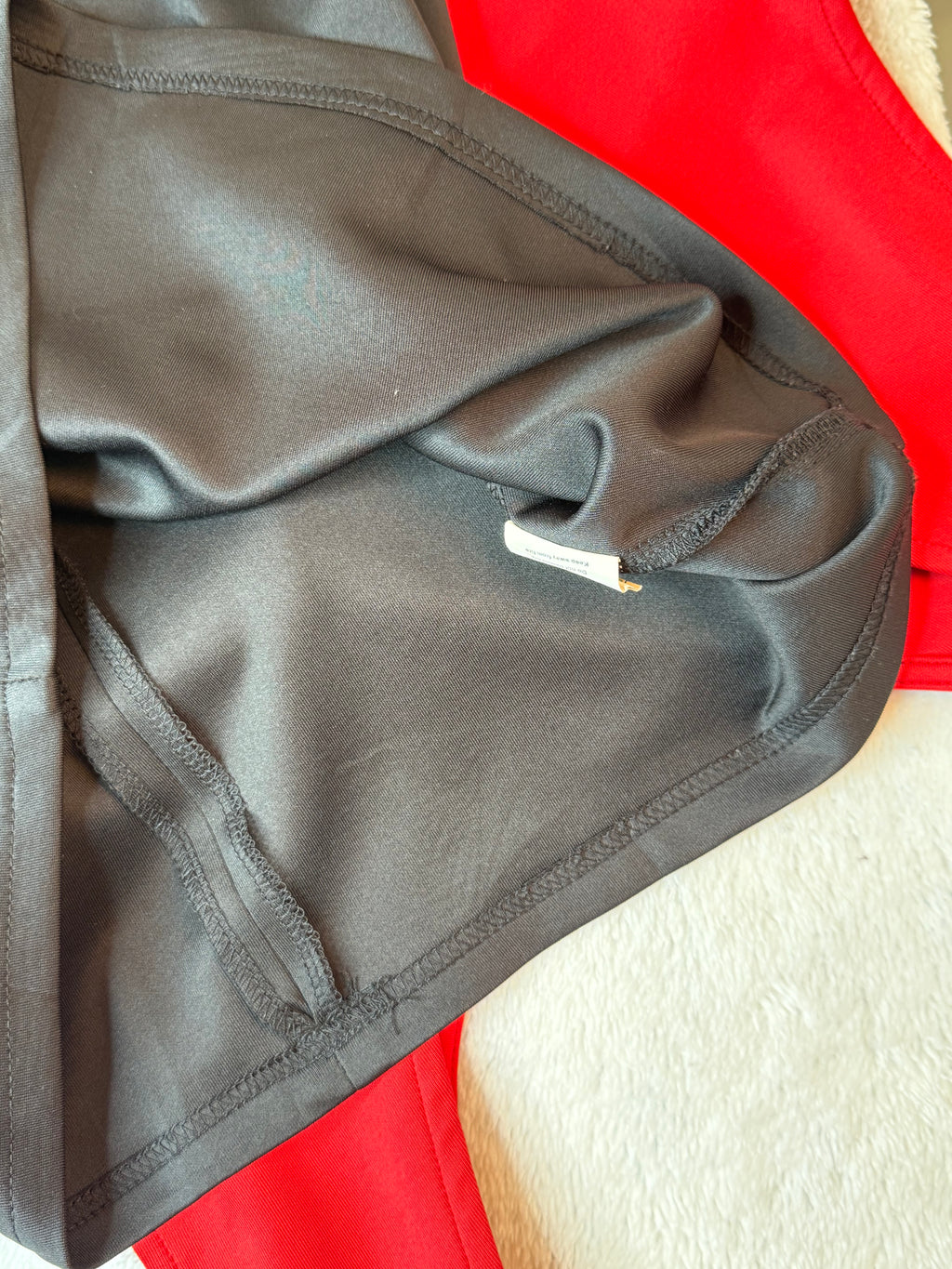 Jolie Moi Black & Red Lace Peplum Dress | UK 16