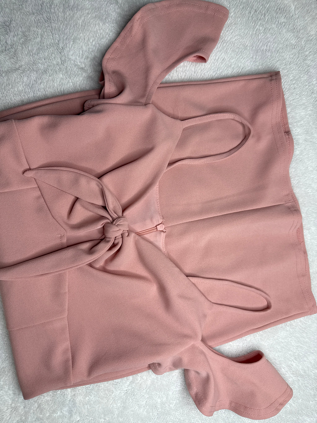 Blush Pink Off-the-Shoulder Dress (Medium)