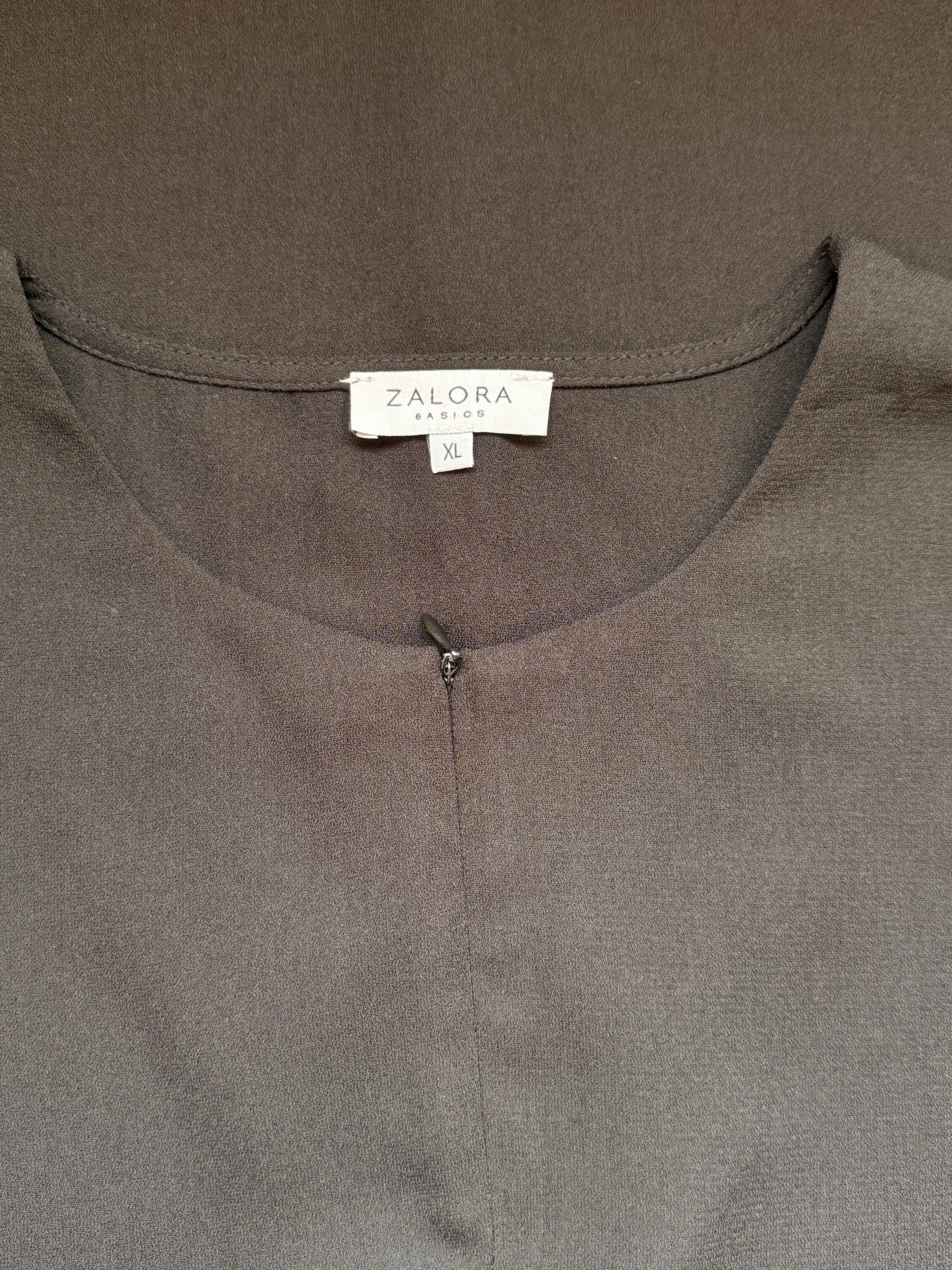 ZALORA BASICS Sleeveless Crepe Shift Dress - Classic Black (Size XL)