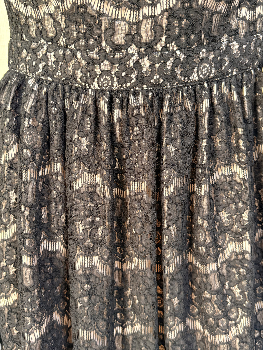 Forever New Black Lace A-Line Cocktail Mini Dress - Size AUS 12 / US 8 (Bust 34") Medium