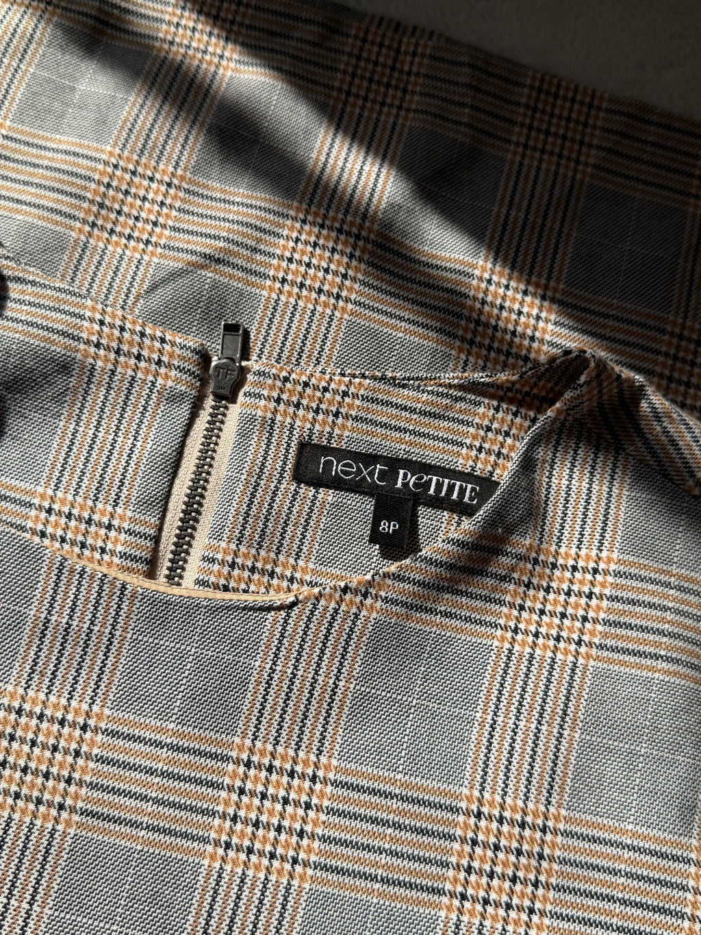 Chic NEXT Plaid Tunic Dress - Preloved UK 8