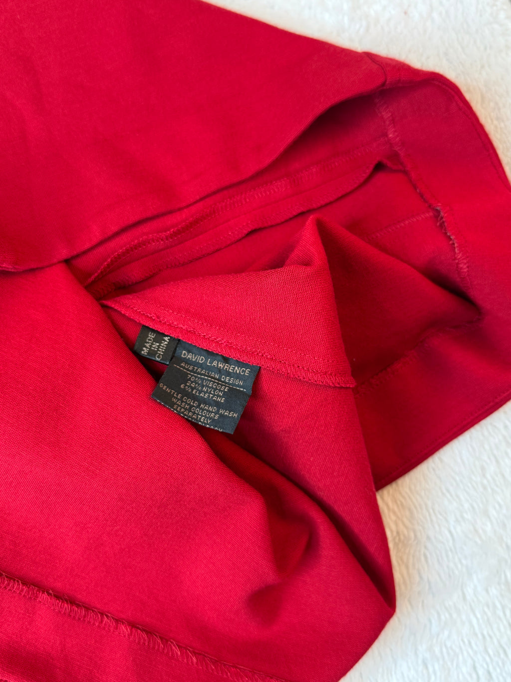 David Lawrence Red Corporate Sheath Dress | UK 12