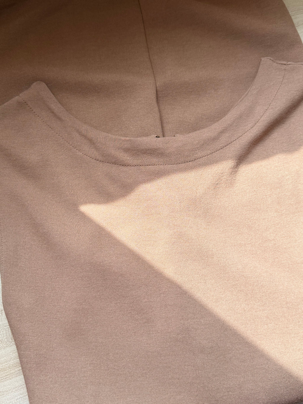 ZARA BASIC Camel Tan Sleeveless Boatneck Bodycon Mini Dress – Size XS | Chic Everyday & Casual Dress
