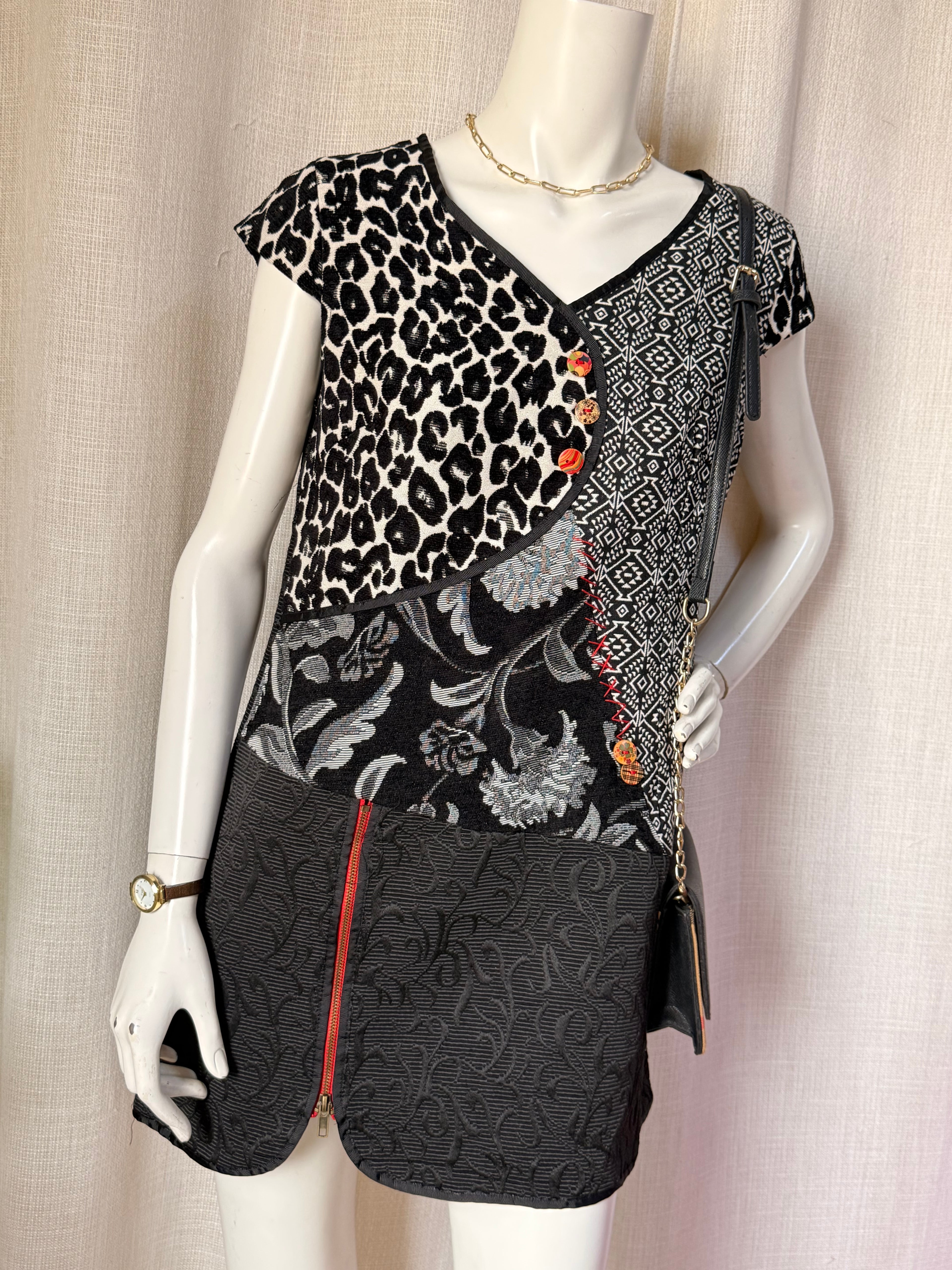 Joe Browns Quirky Patchwork Tunic Dress | UK 8 - WITH TAGS