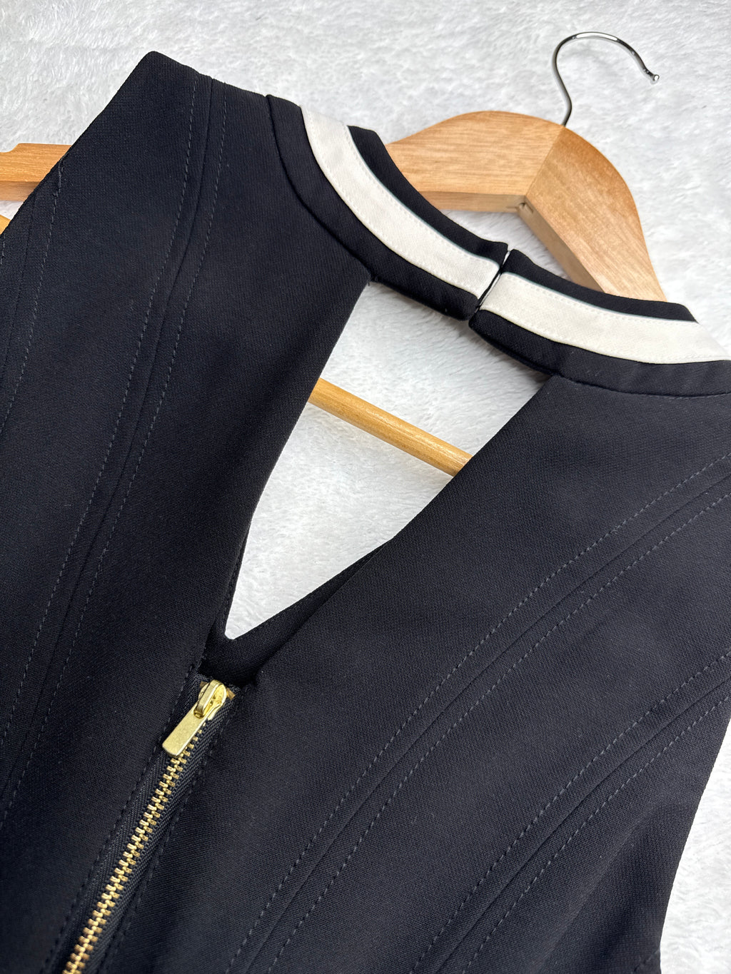 H&M Black & White A-Line Dress (US 6 / Small)