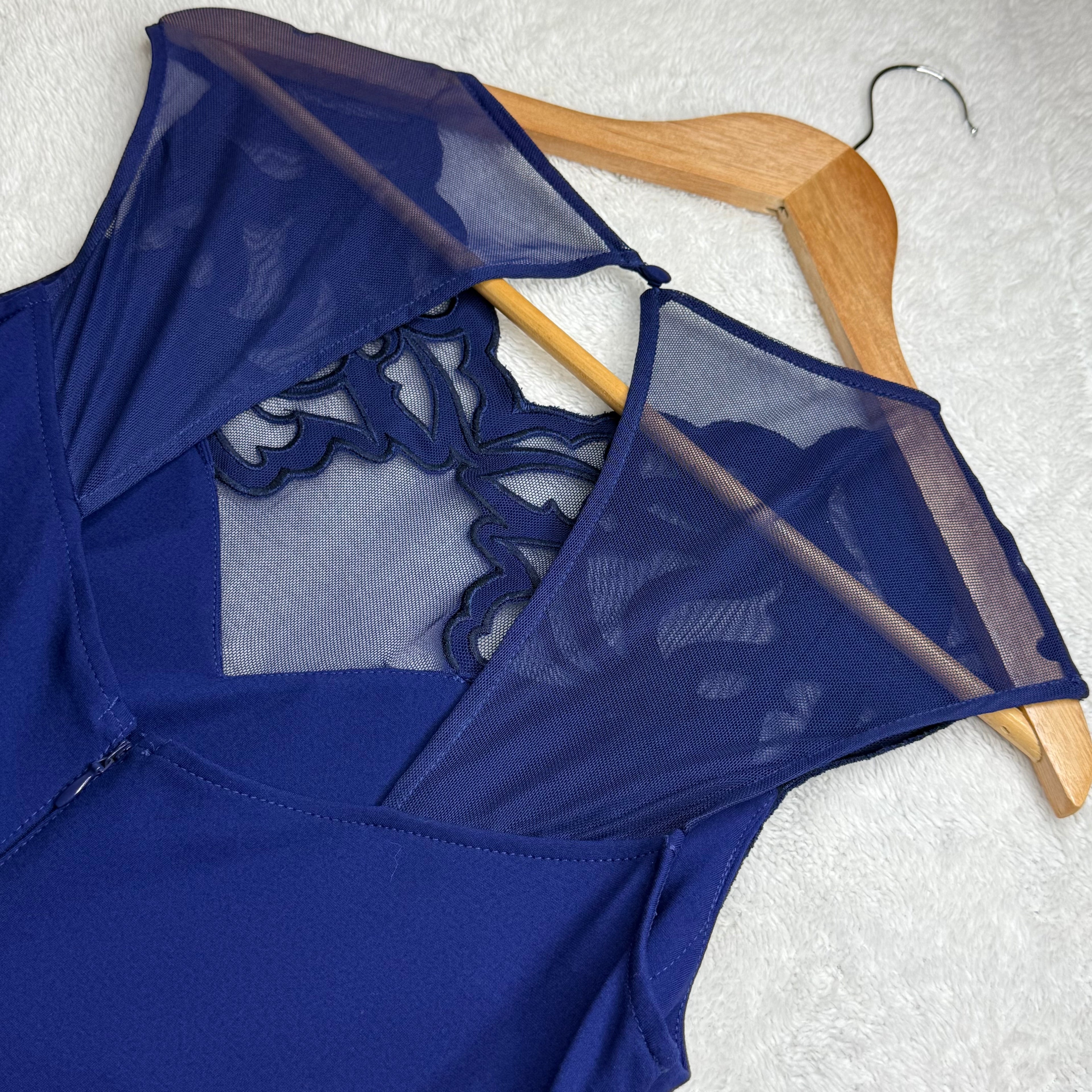 Lipsy London Navy Blue Lace Dress