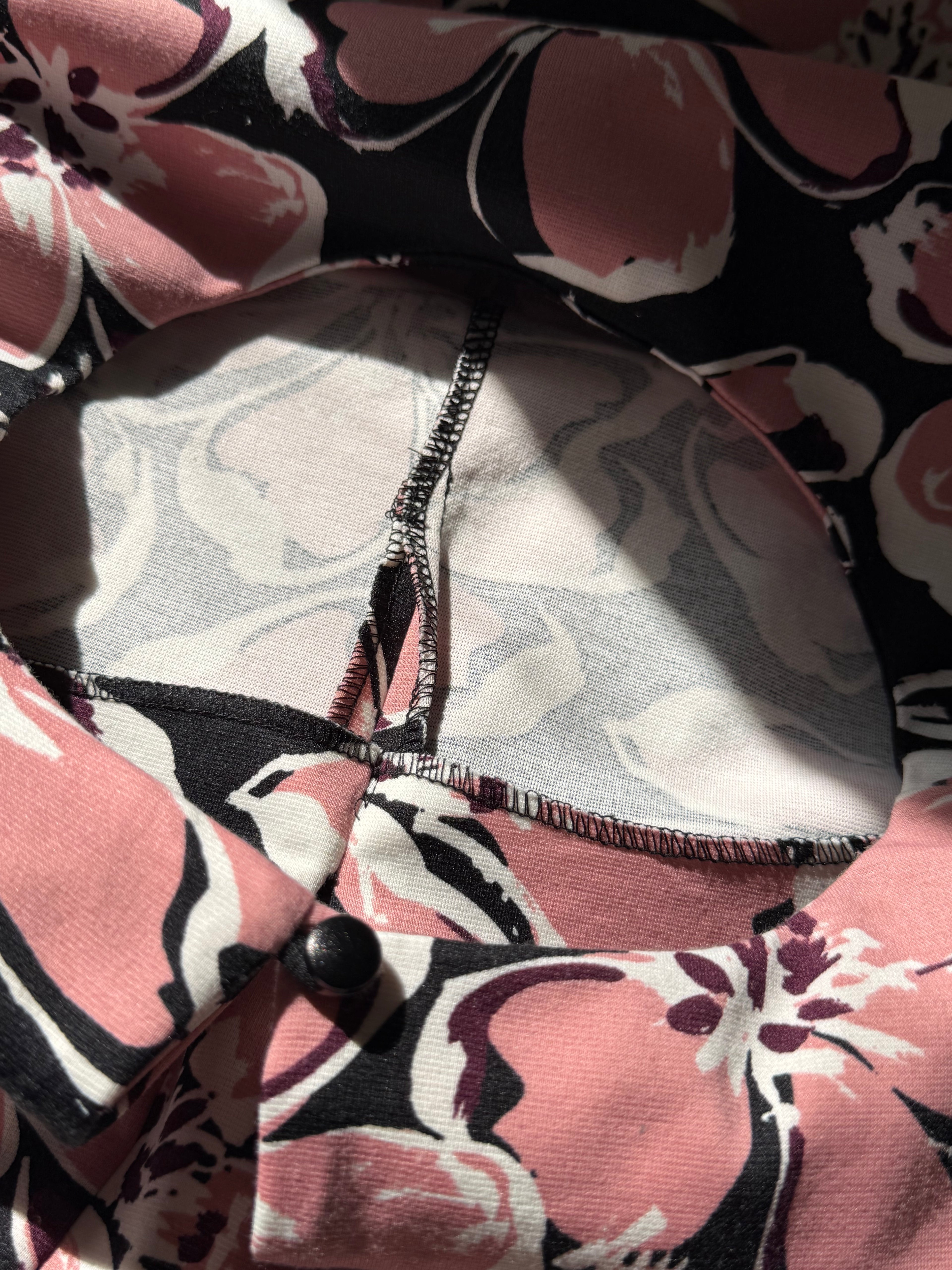 Chic TU Pink Floral Print Midi Dress - Preloved UK 14