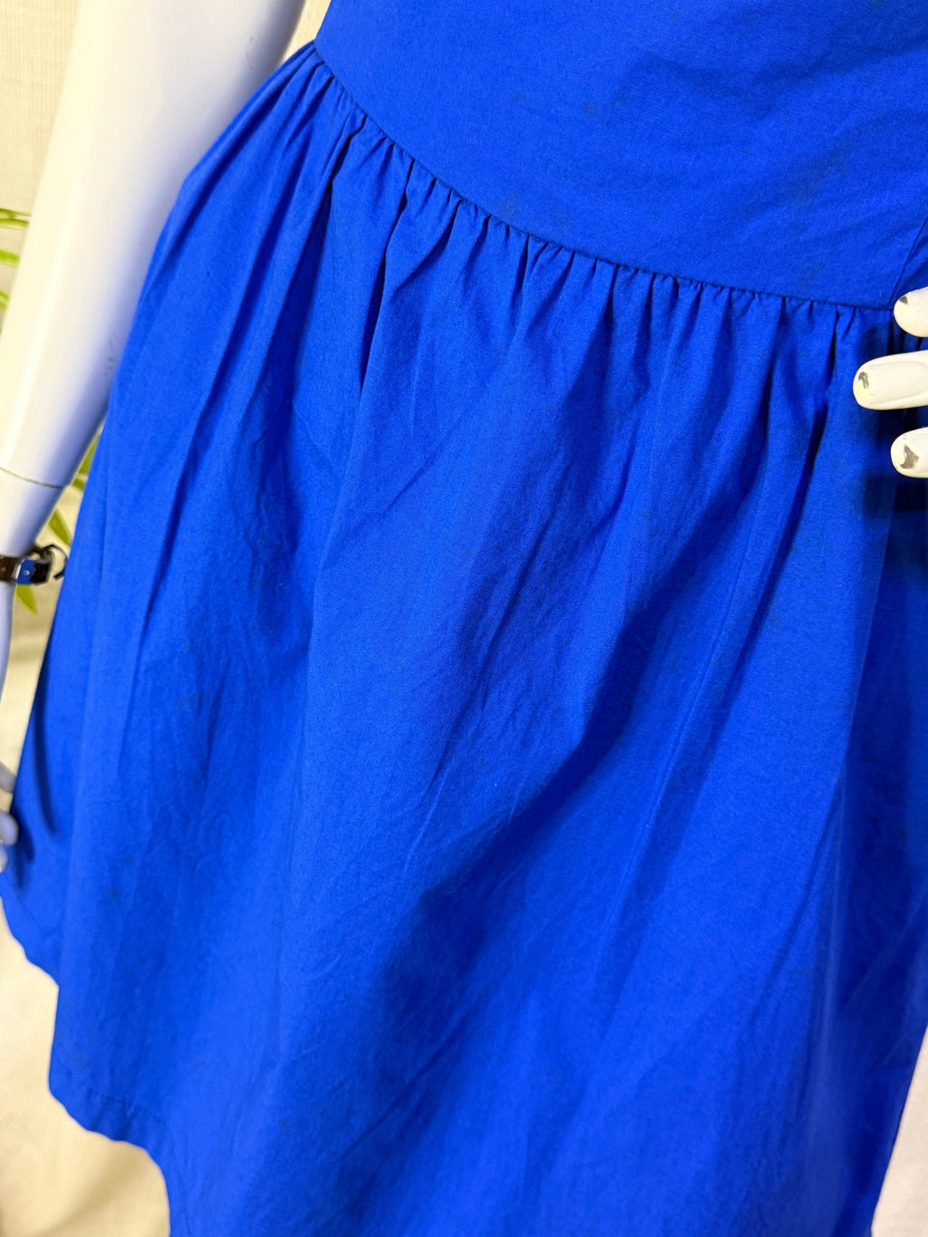 Stradivarius Cobalt Blue Strapless Tube Mini Dress - Size L