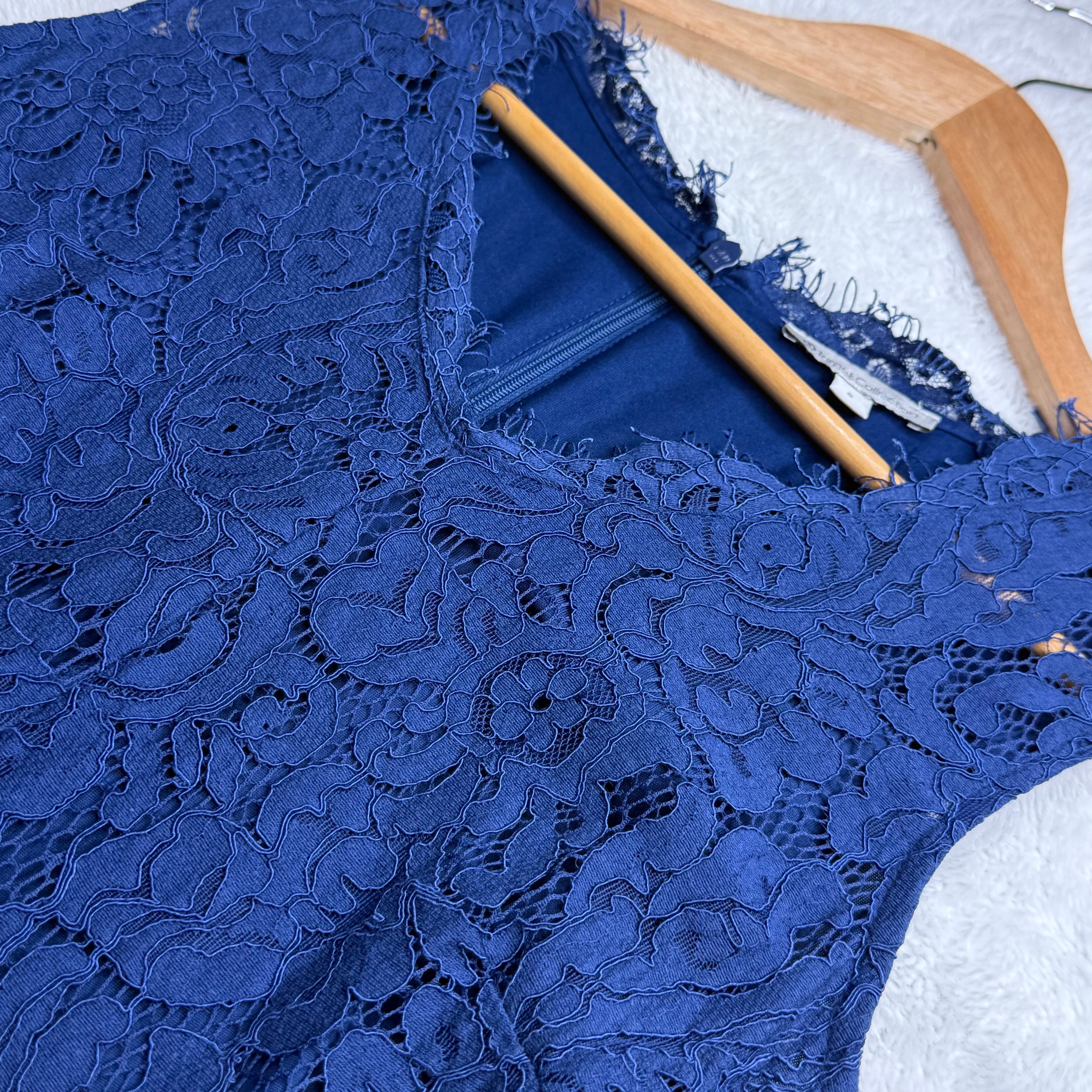 Target Collection Navy Blue Lace A-line Dress