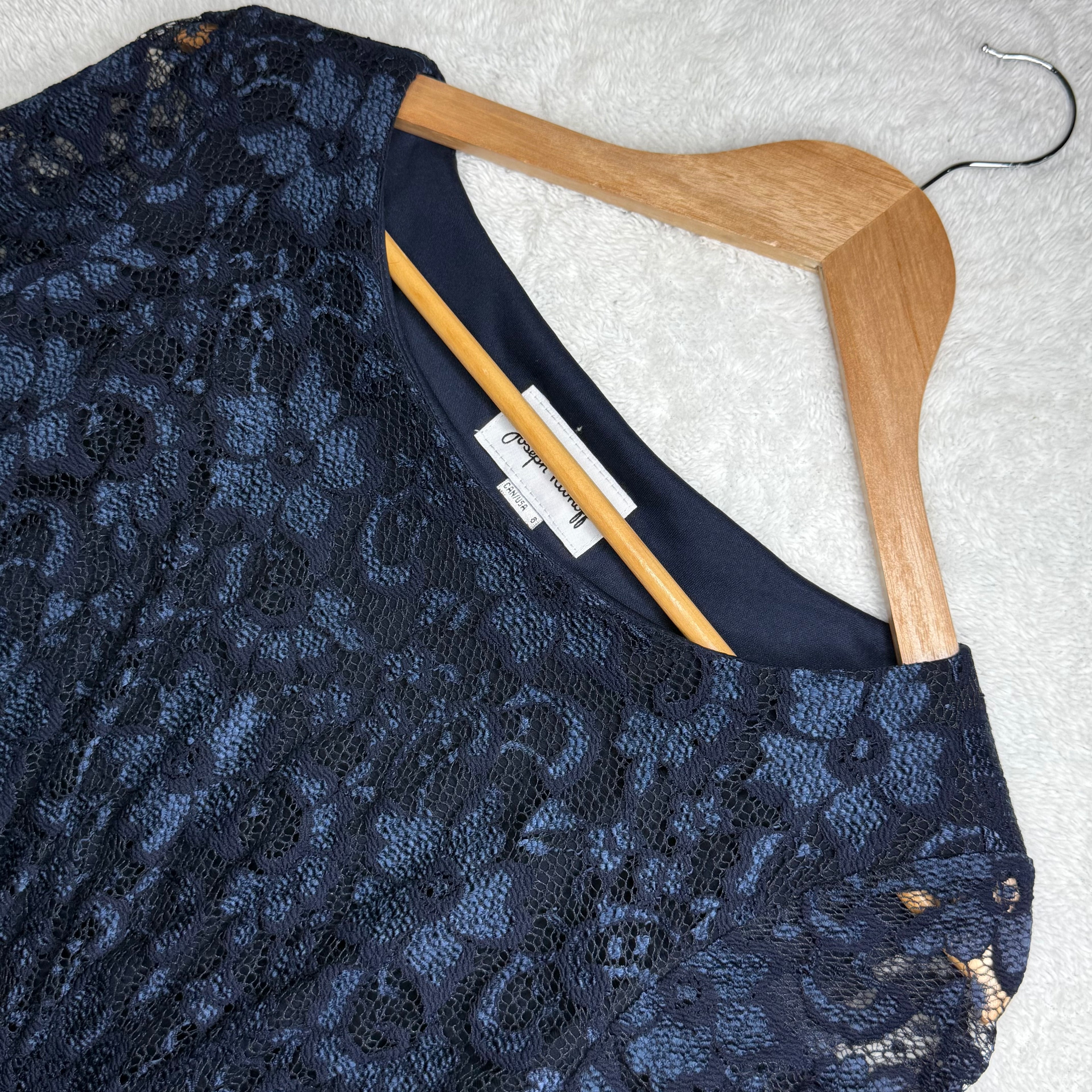 Joseph Ribkoff Navy Blue Lace Dress