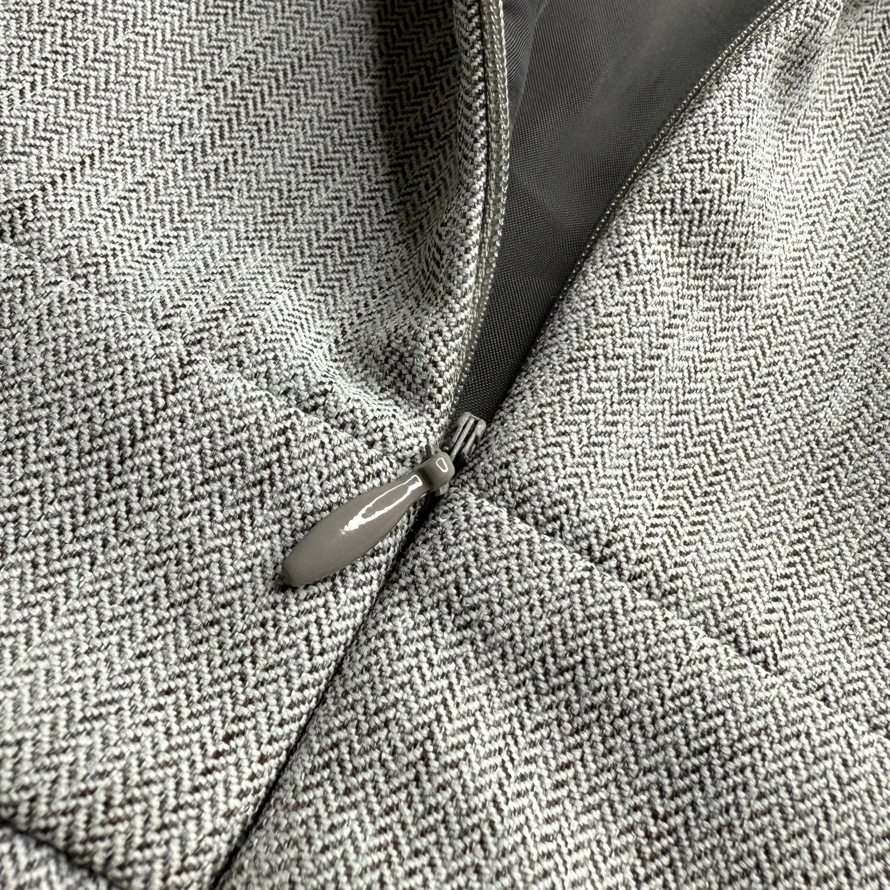 Primark Grey Textured Dress with Silver Belt Detail