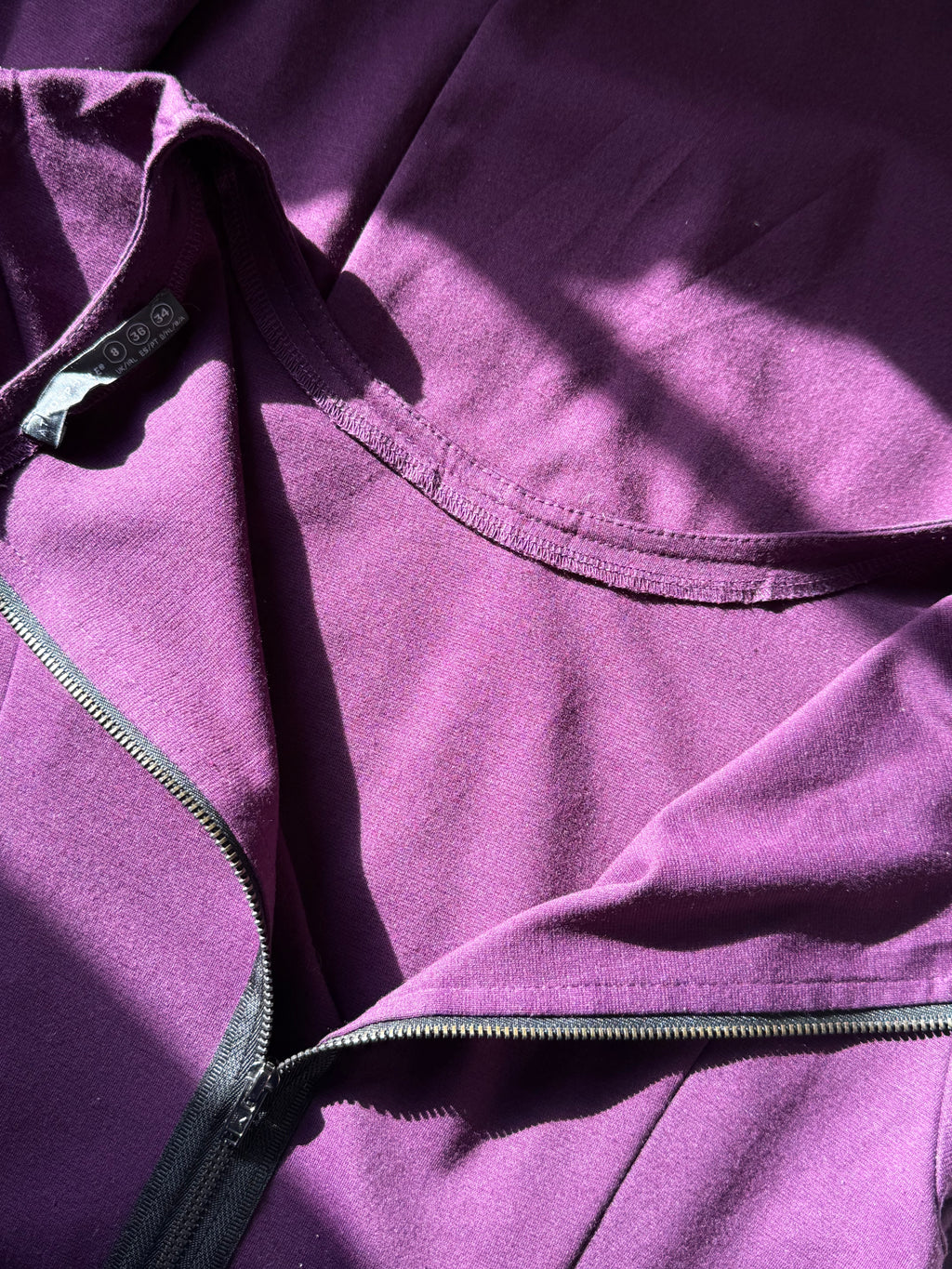 ATMOSPHERE Purple Bodycon Dress with Exposed Zip | UK 8