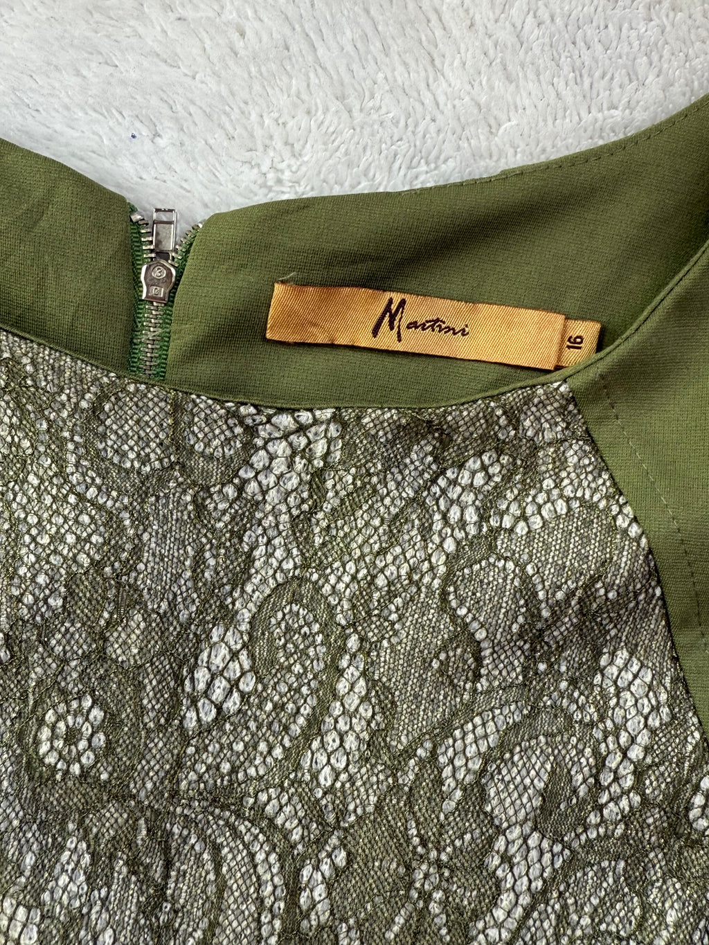 🌿 Chic Comfort: Martini Lace Panel Dress (UK 16)