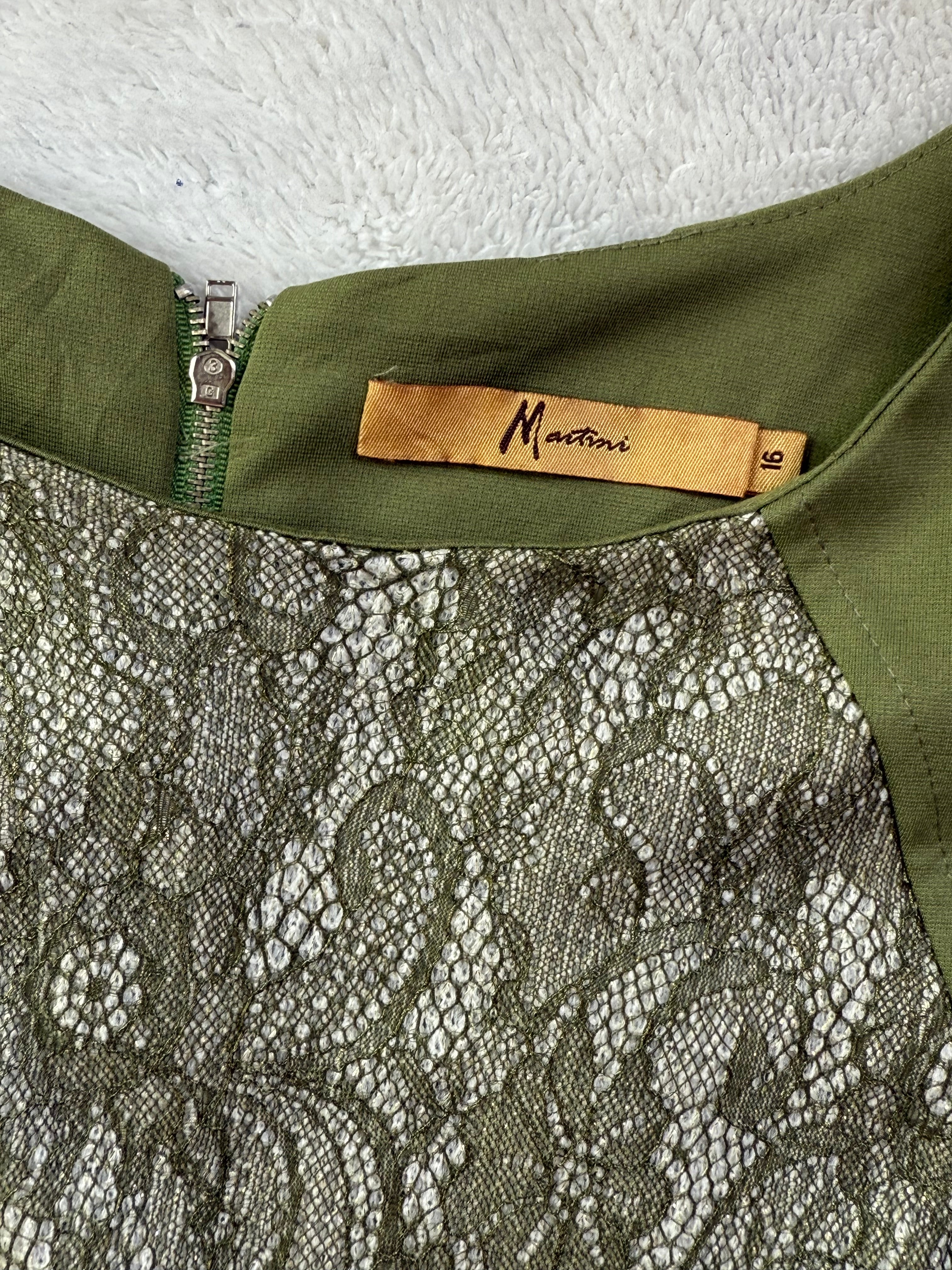 🌿 Chic Comfort: Martini Lace Panel Dress (UK 16)
